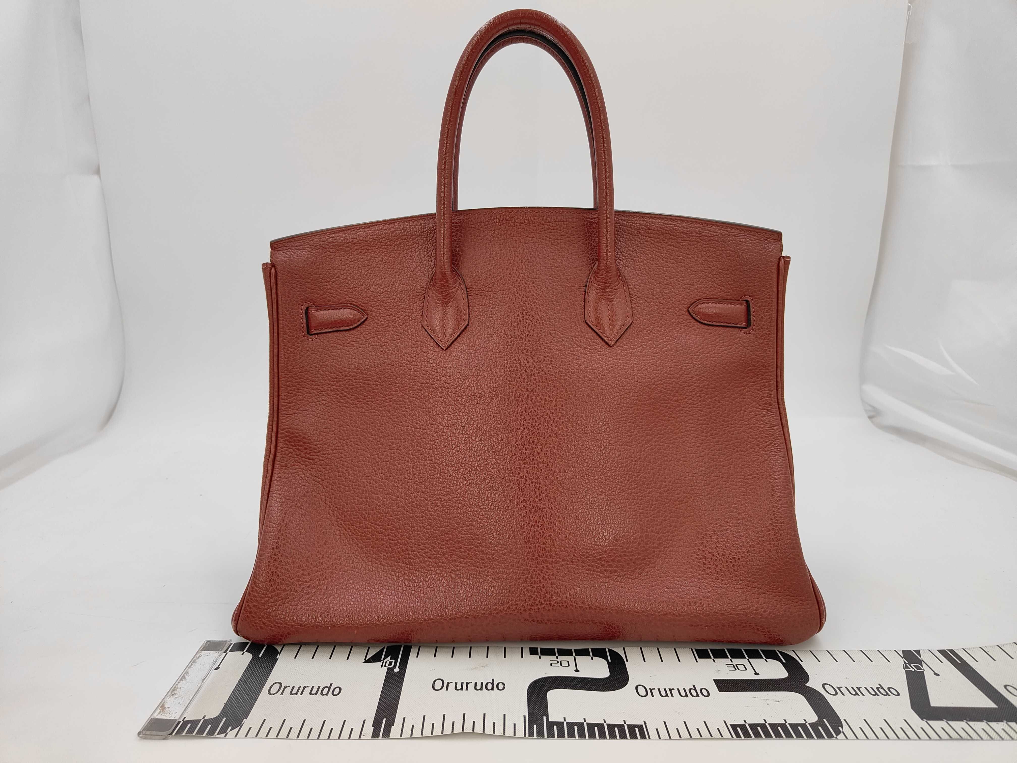 Birkin 35 Rouge H Silver Hardware E Handbag — view 2