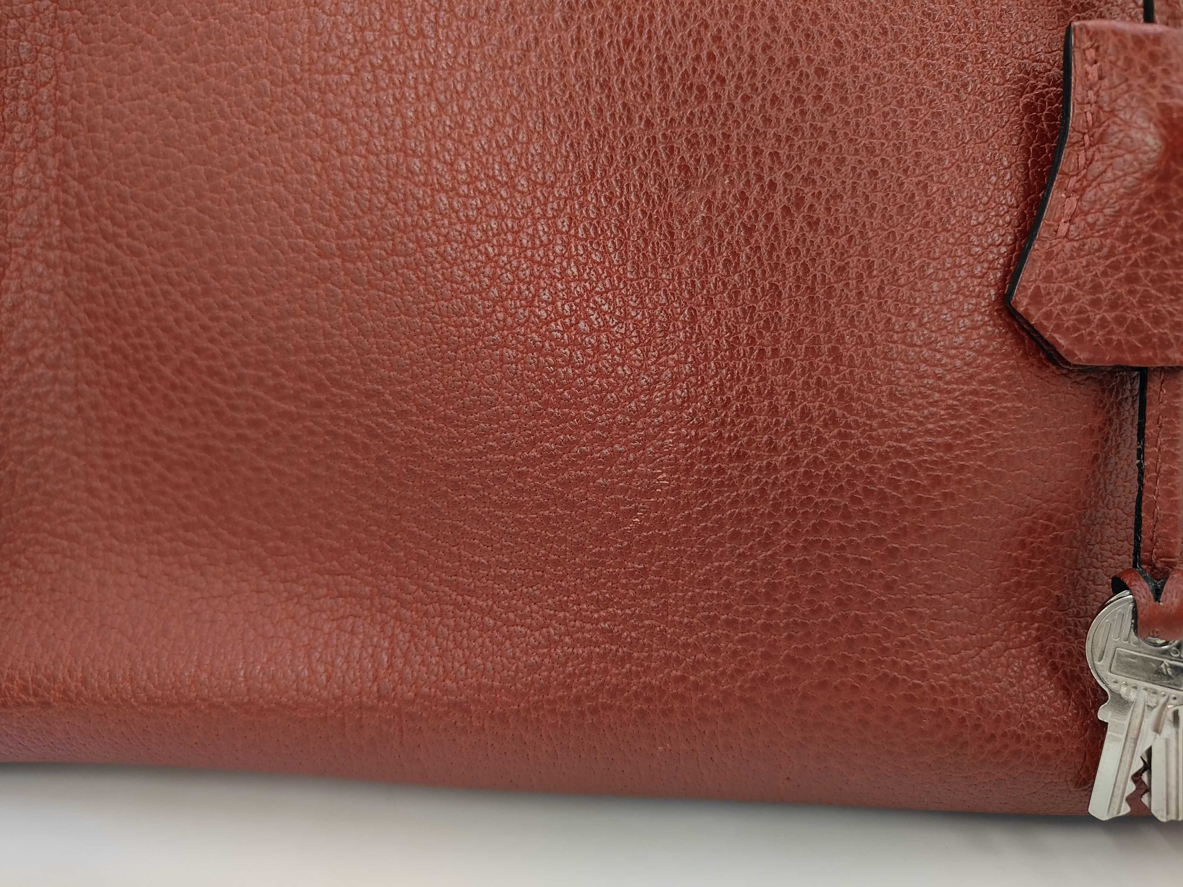 Birkin 35 Rouge H Silver Hardware E Handbag — view 8