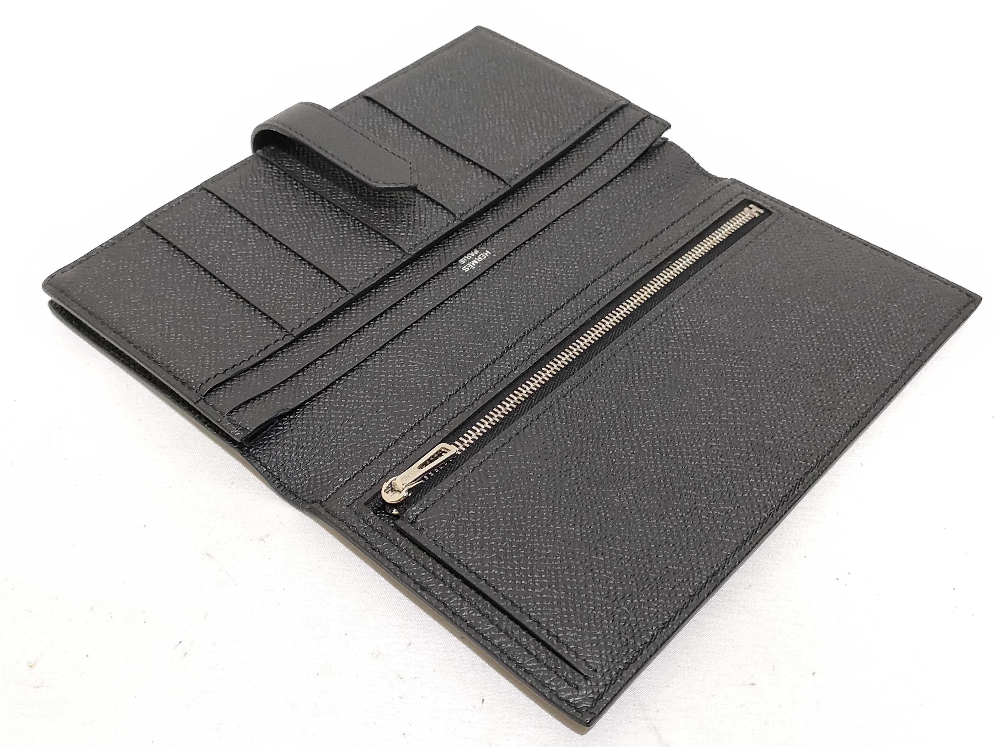 Bearn Soufflé Veau Epsom Black Wallet — view 9
