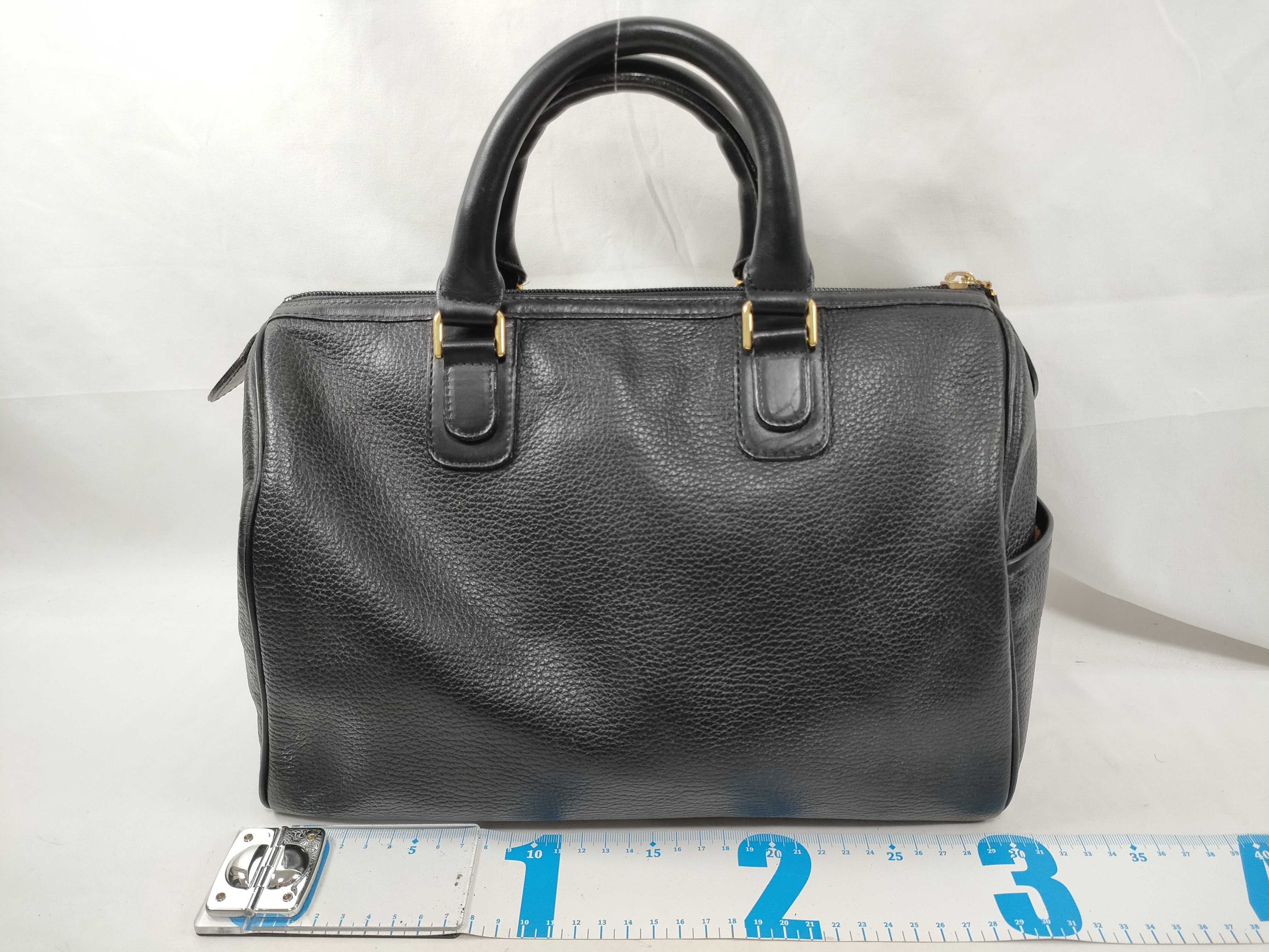Black Leather Handbag — view 2