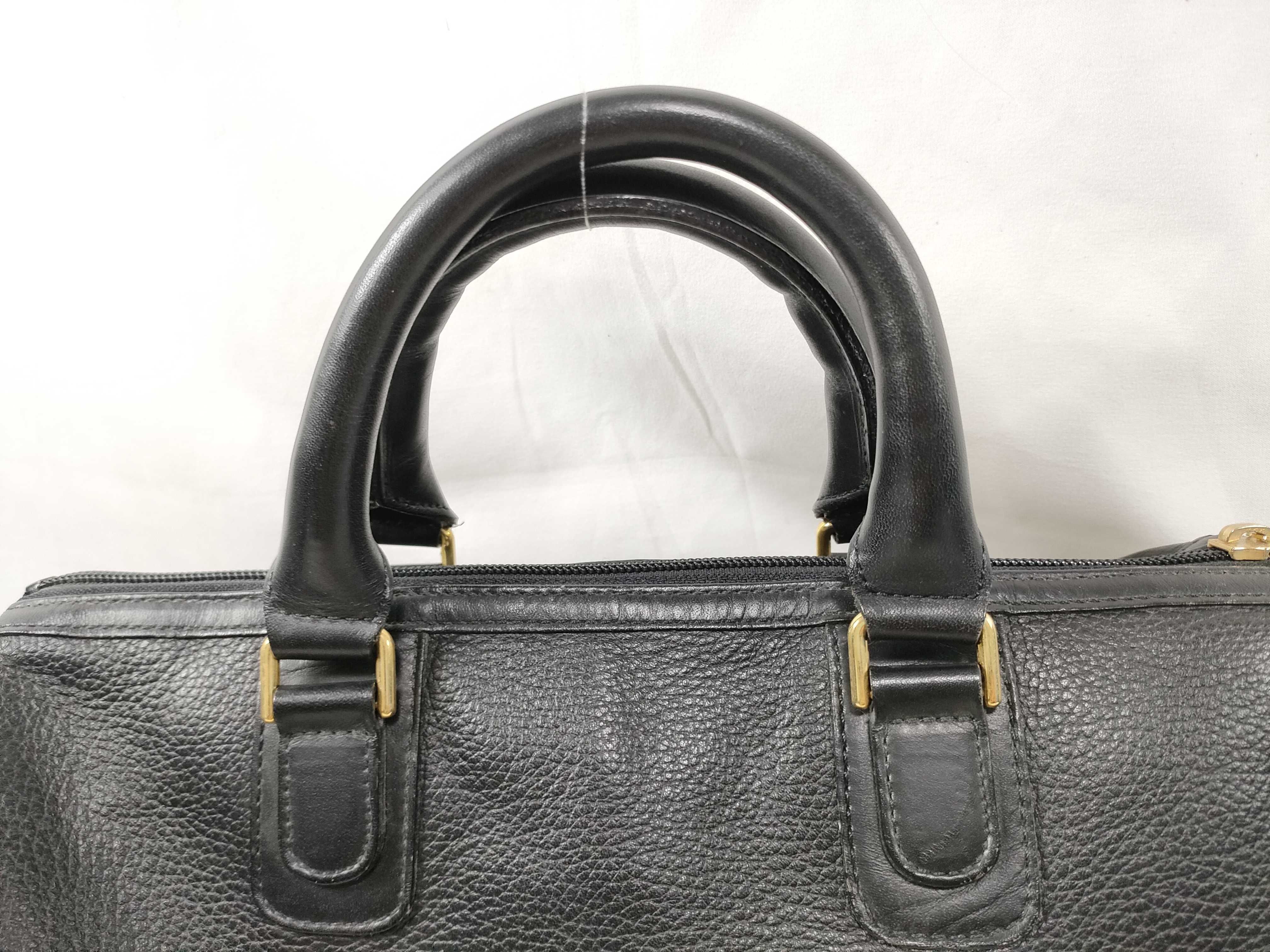 Black Leather Handbag — view 3