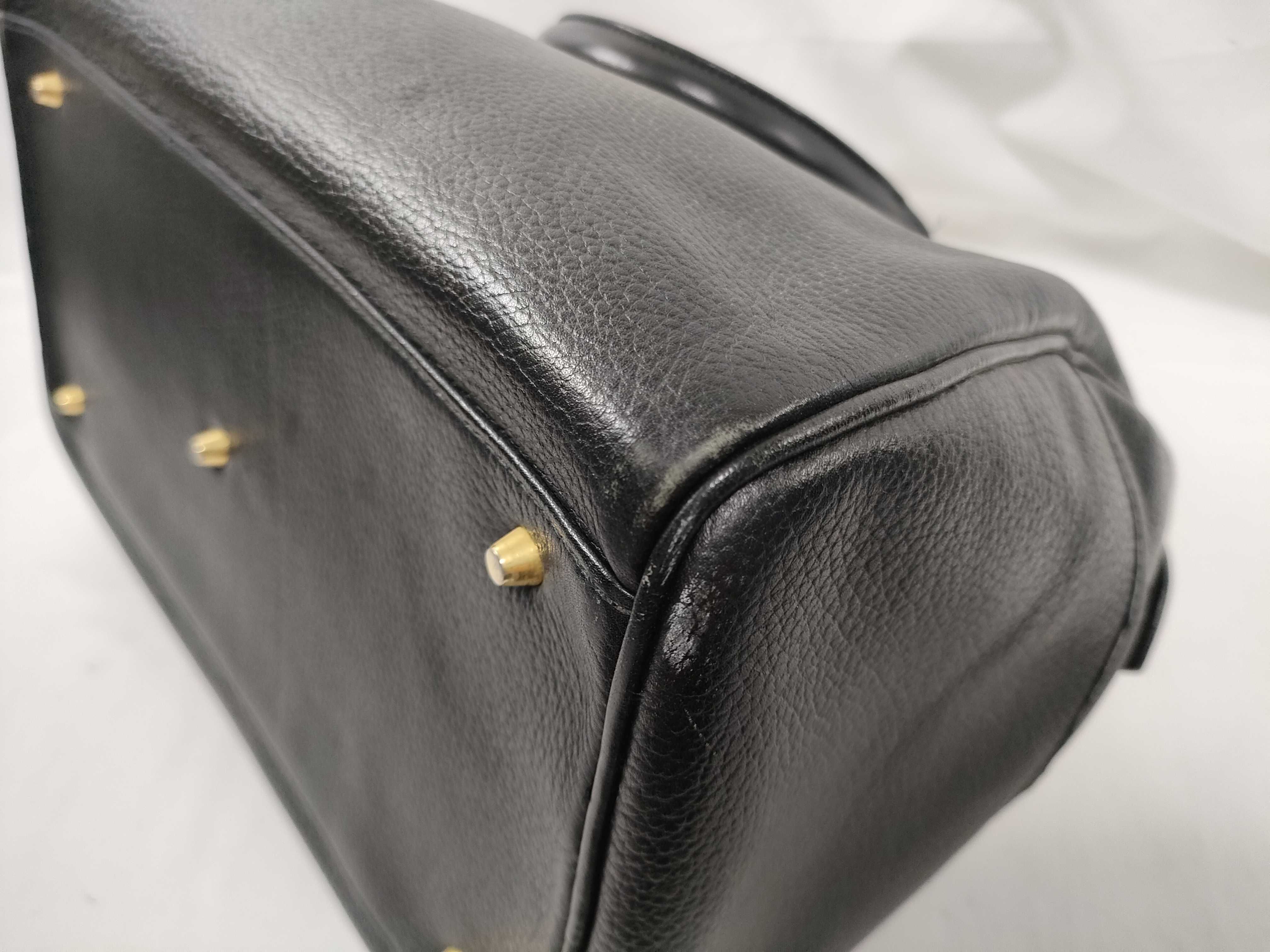 Black Leather Handbag — view 8