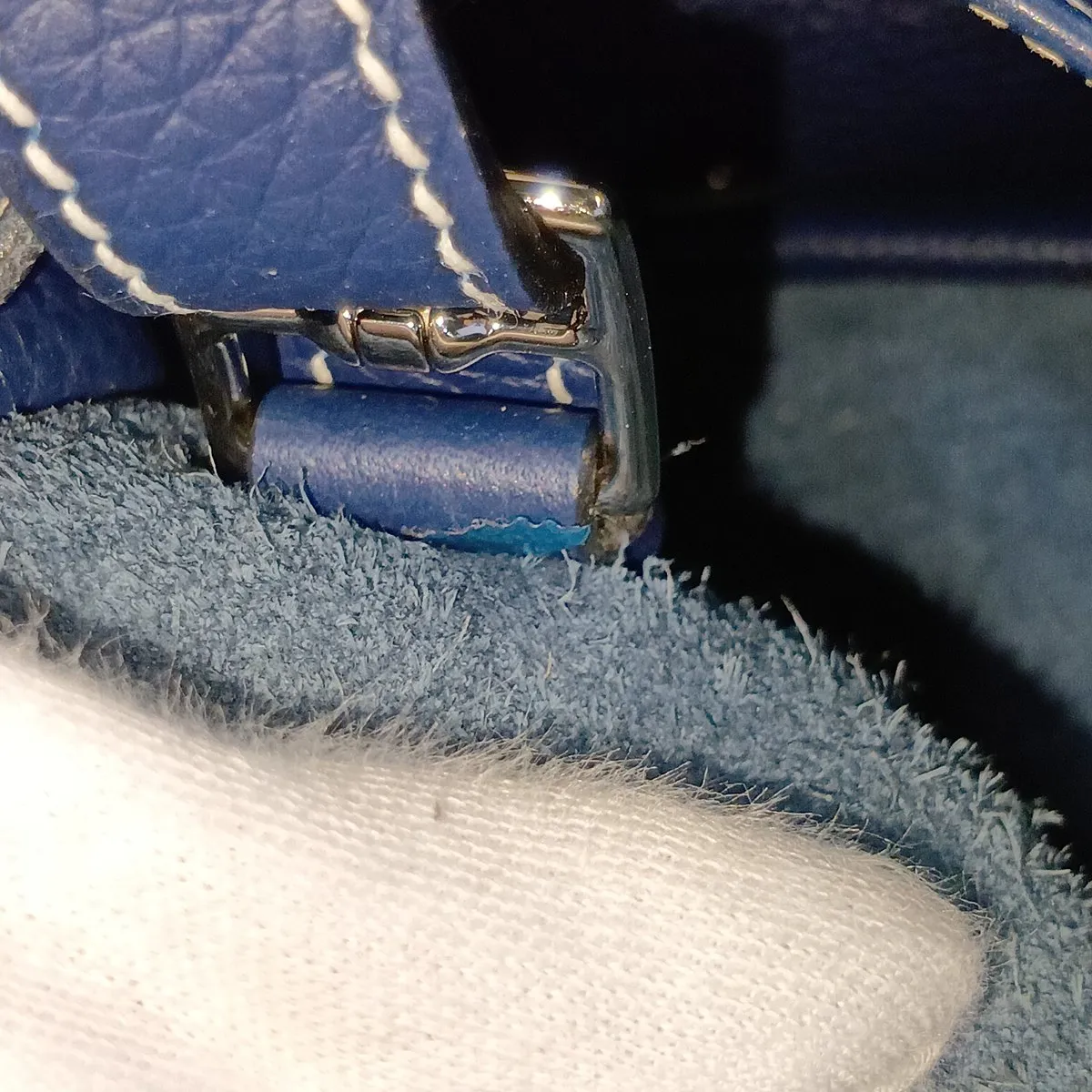 Arzan 31 Taurillon Clemence Blue Saphir Silver Hardware R:2014 — view 13