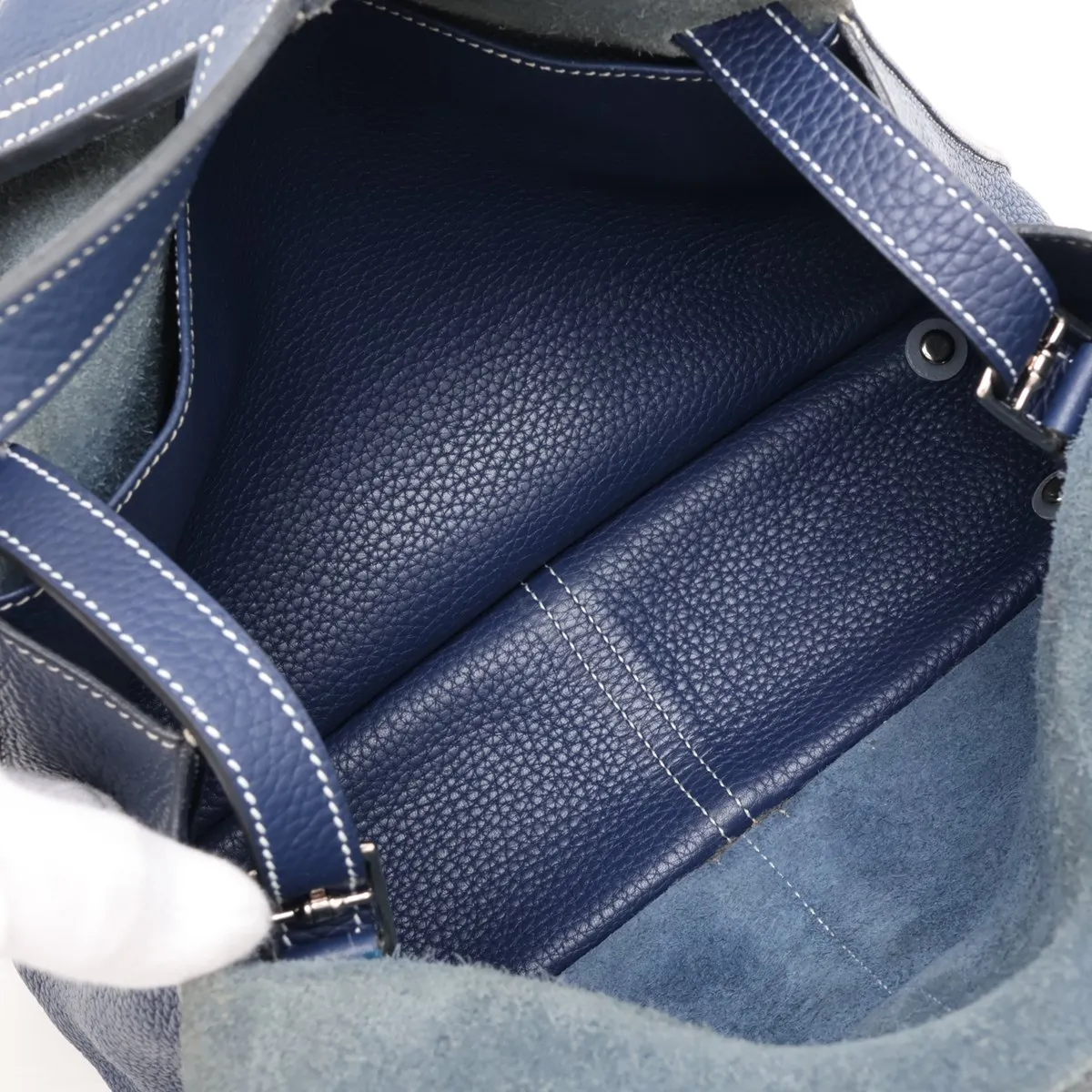 Arzan 31 Taurillon Clemence Blue Saphir Silver Hardware R:2014 — view 8