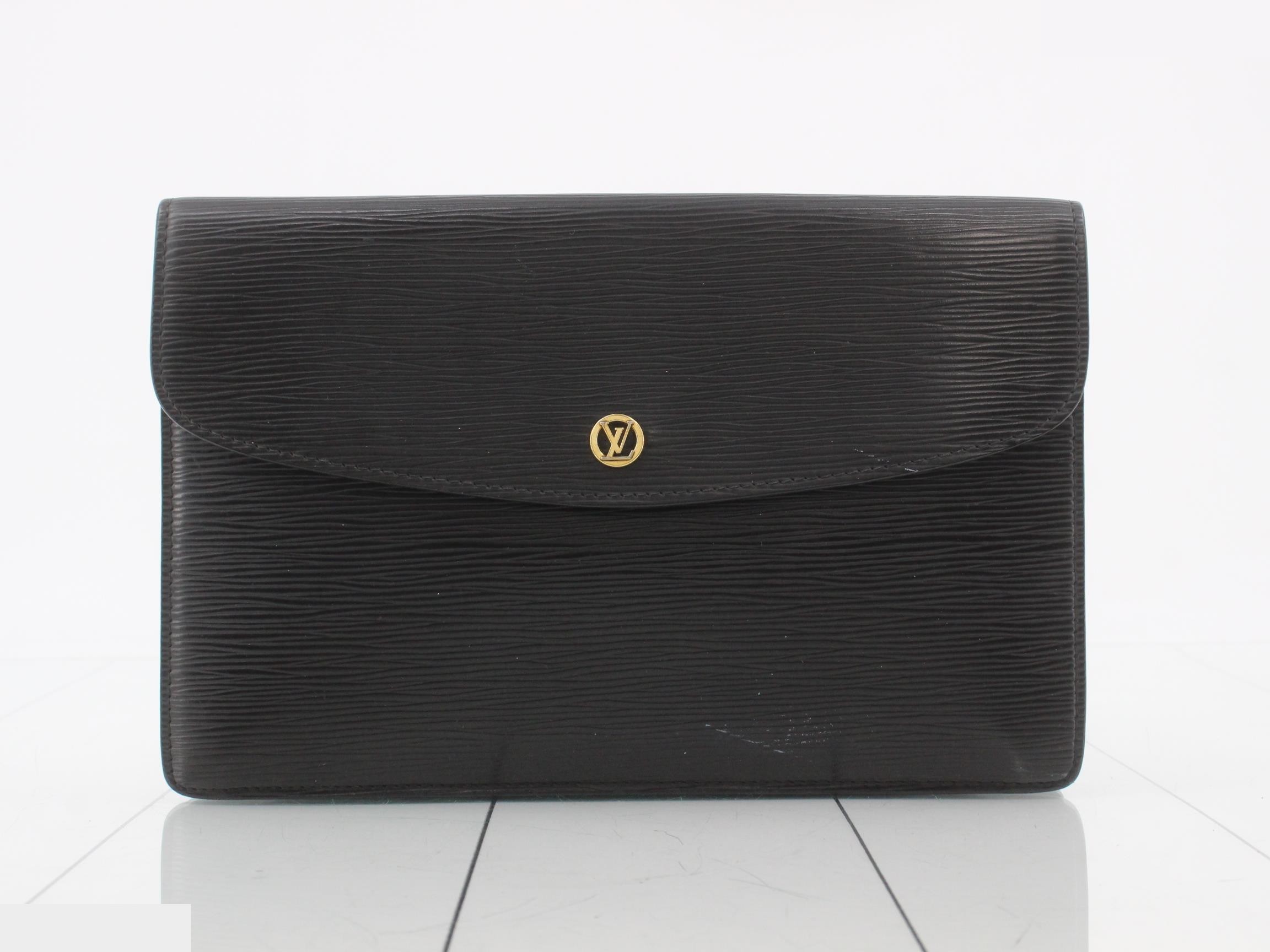 Epi Montaigne Noir Clutch Bag