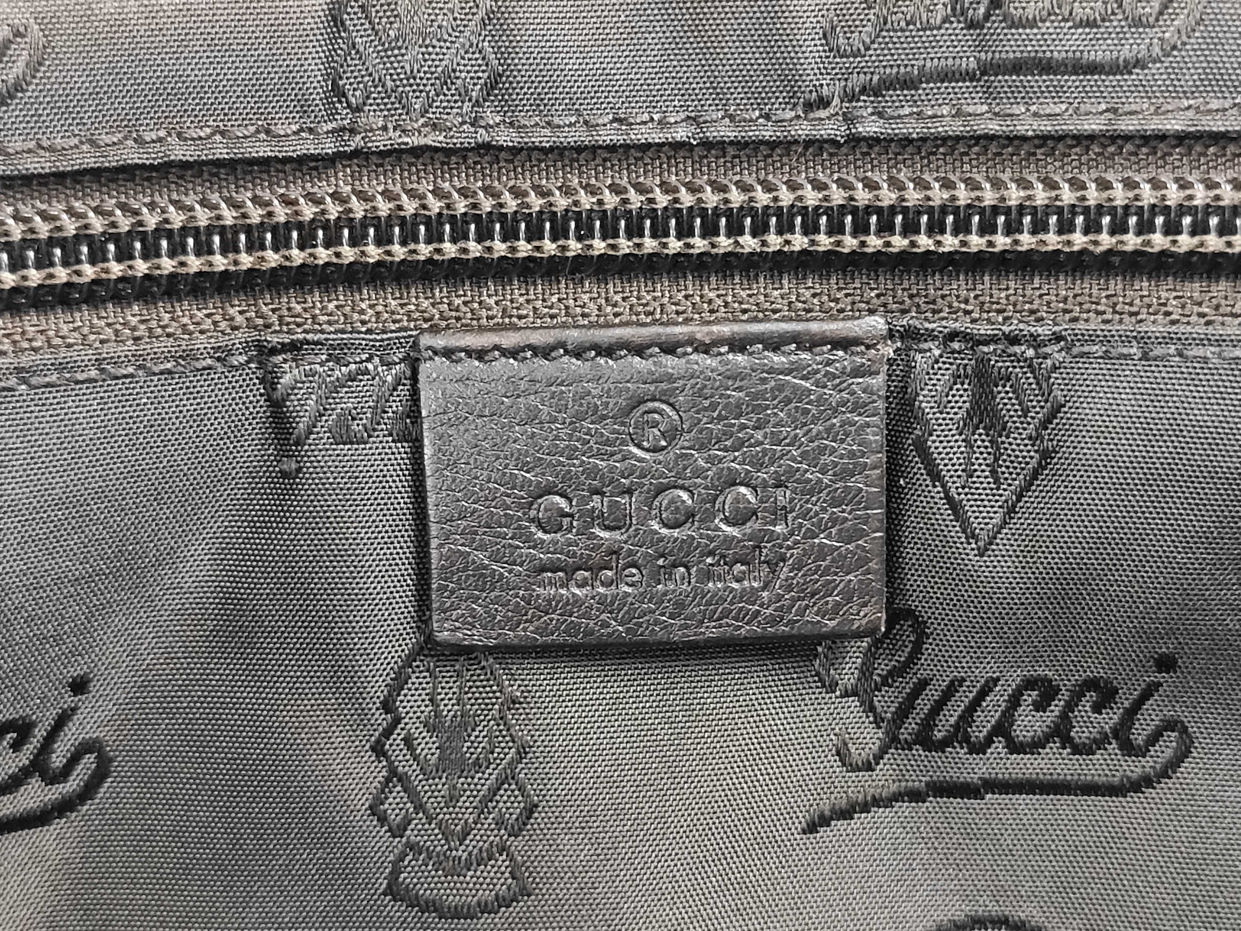 Guccissima Leather Messenger Bag, Dark Brown Shoulder Bag — view 9