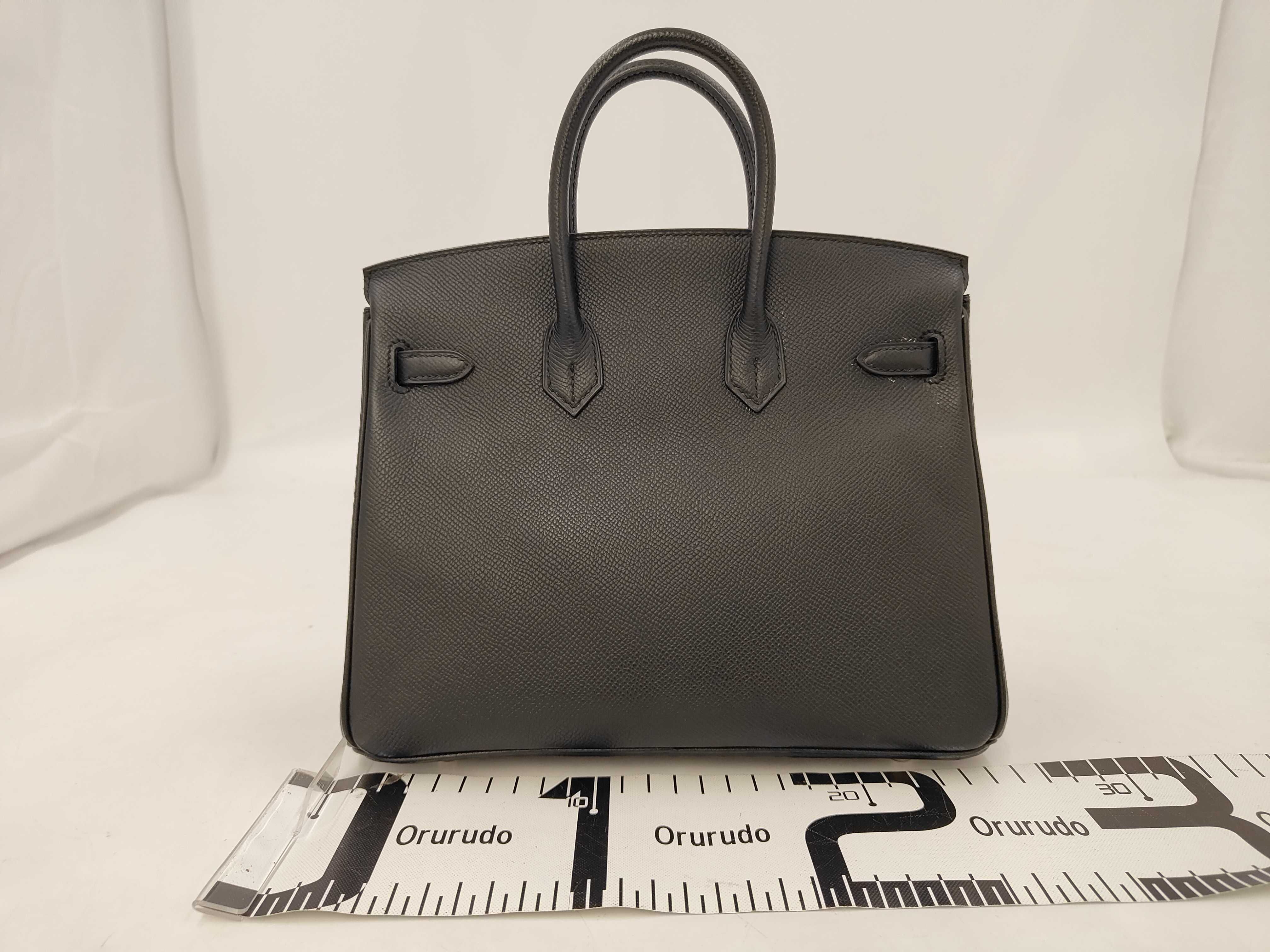 Birkin 25 Veau Epsom Black SS N Stamp Handbag — view 2