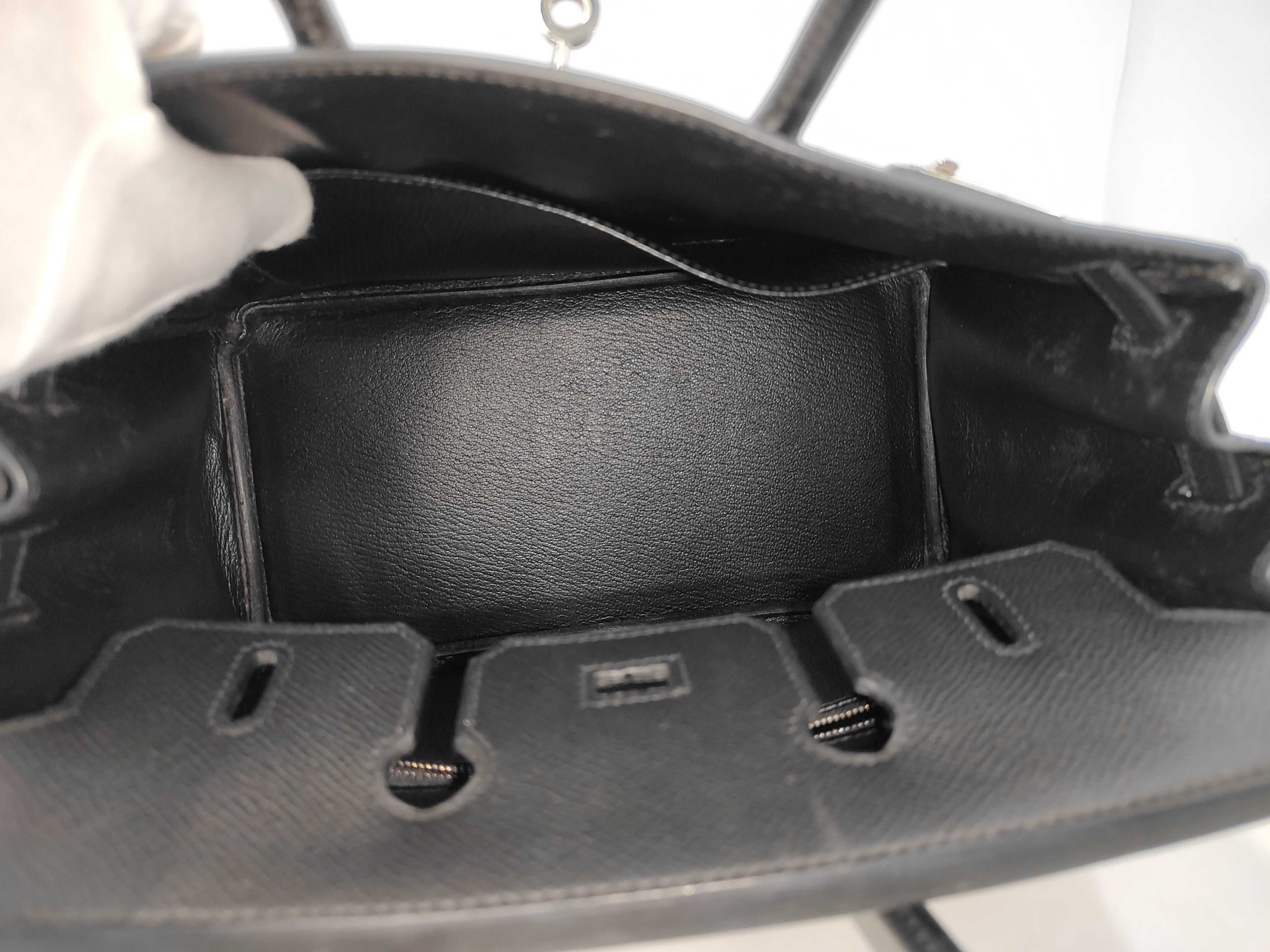 Birkin 25 Veau Epsom Black SS N Stamp Handbag — view 7