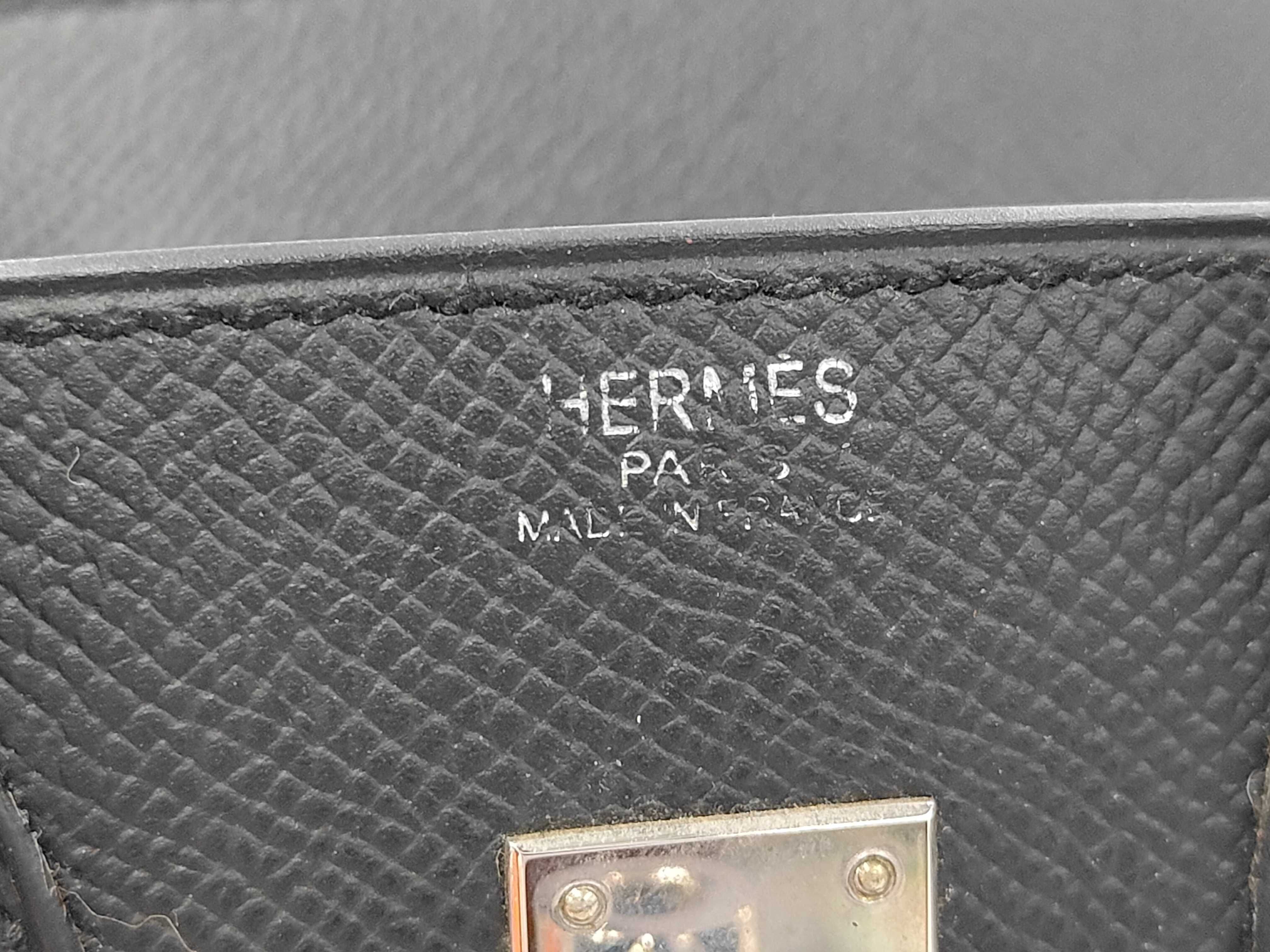 Birkin 25 Veau Epsom Black SS N Stamp Handbag — view 8