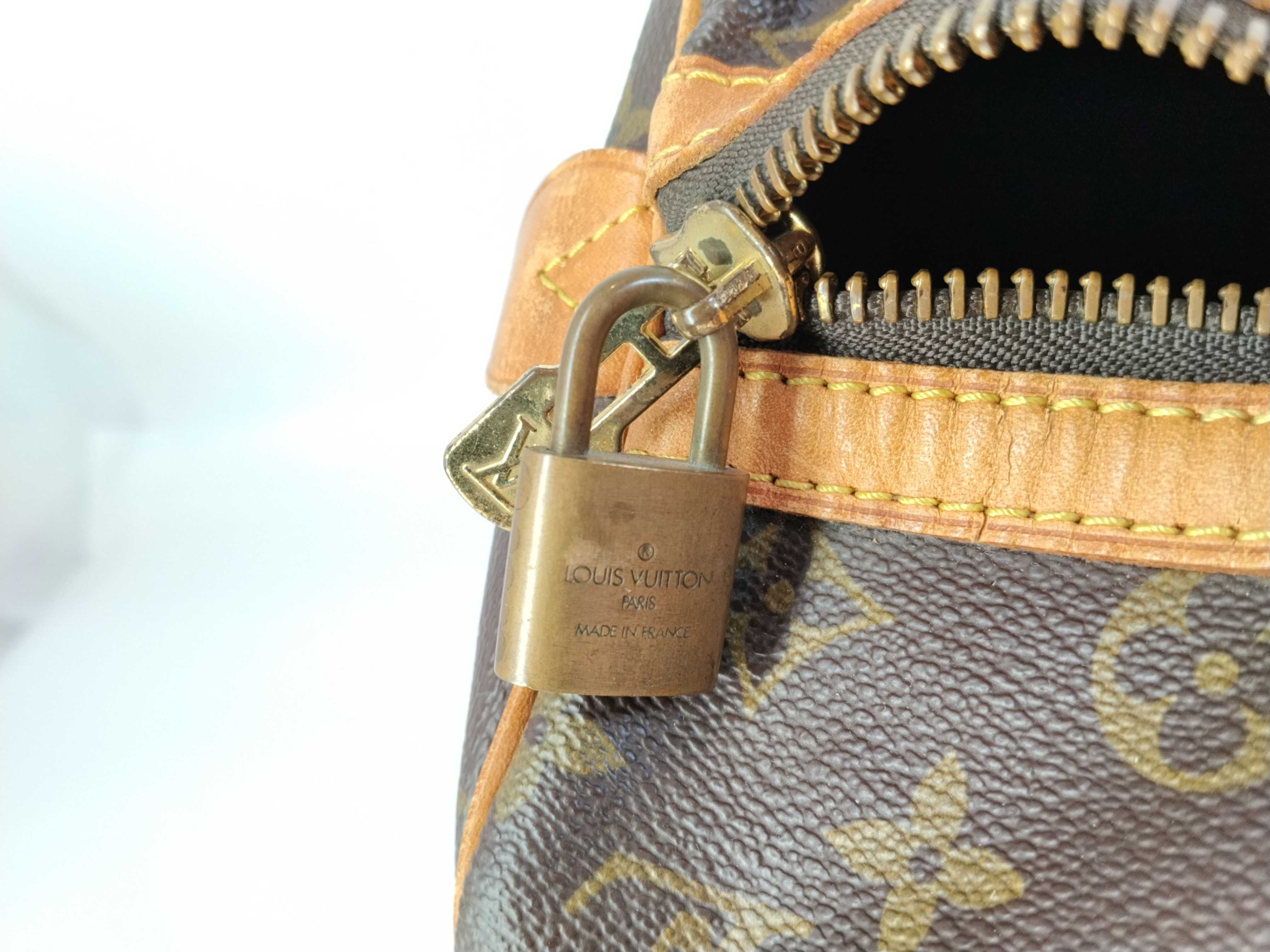 Monogram A. Saxpool 35 Monogram Boston Bag — view 13