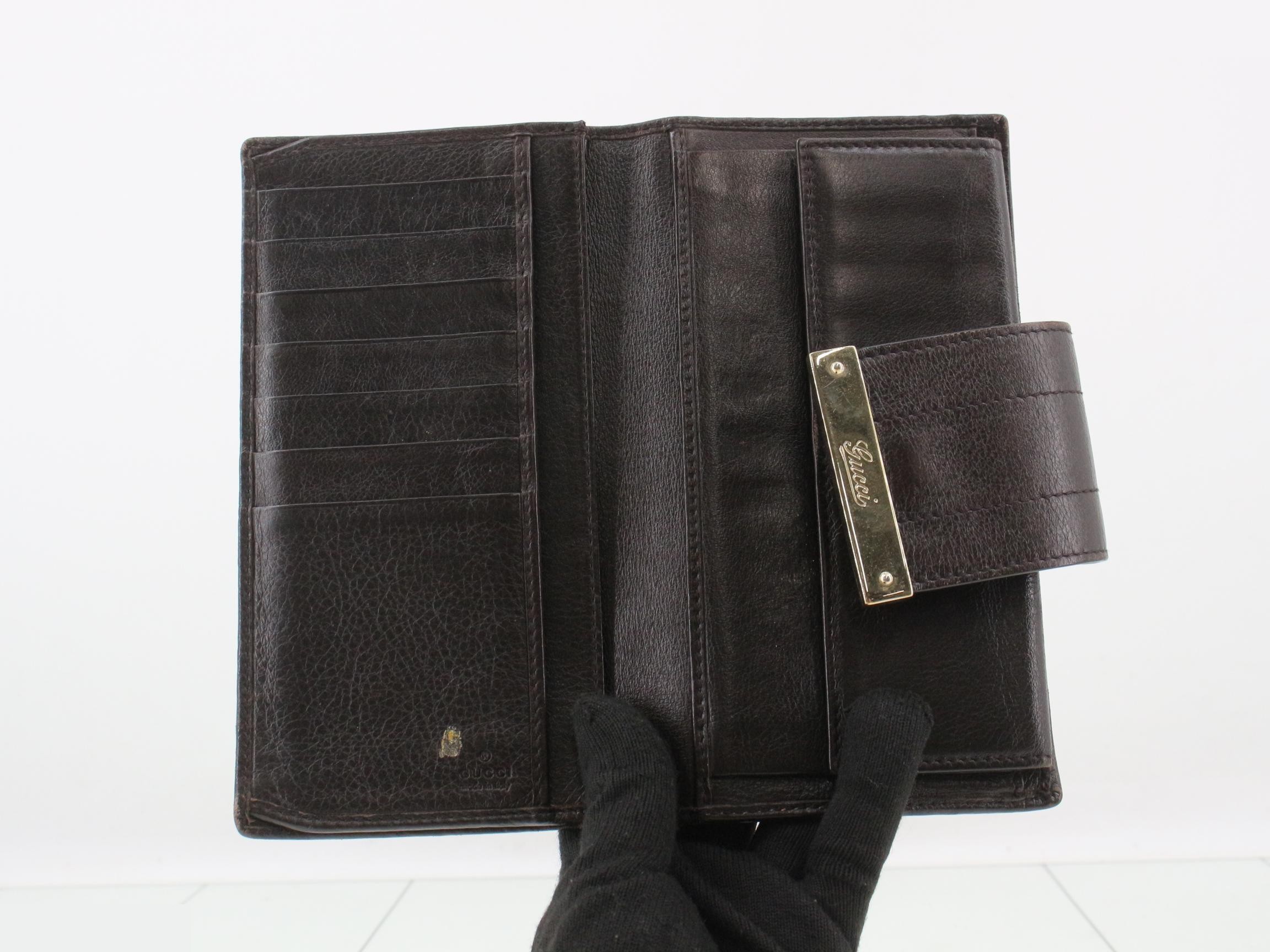 Guccissima (bag) and long wallet, brown tones — view 4