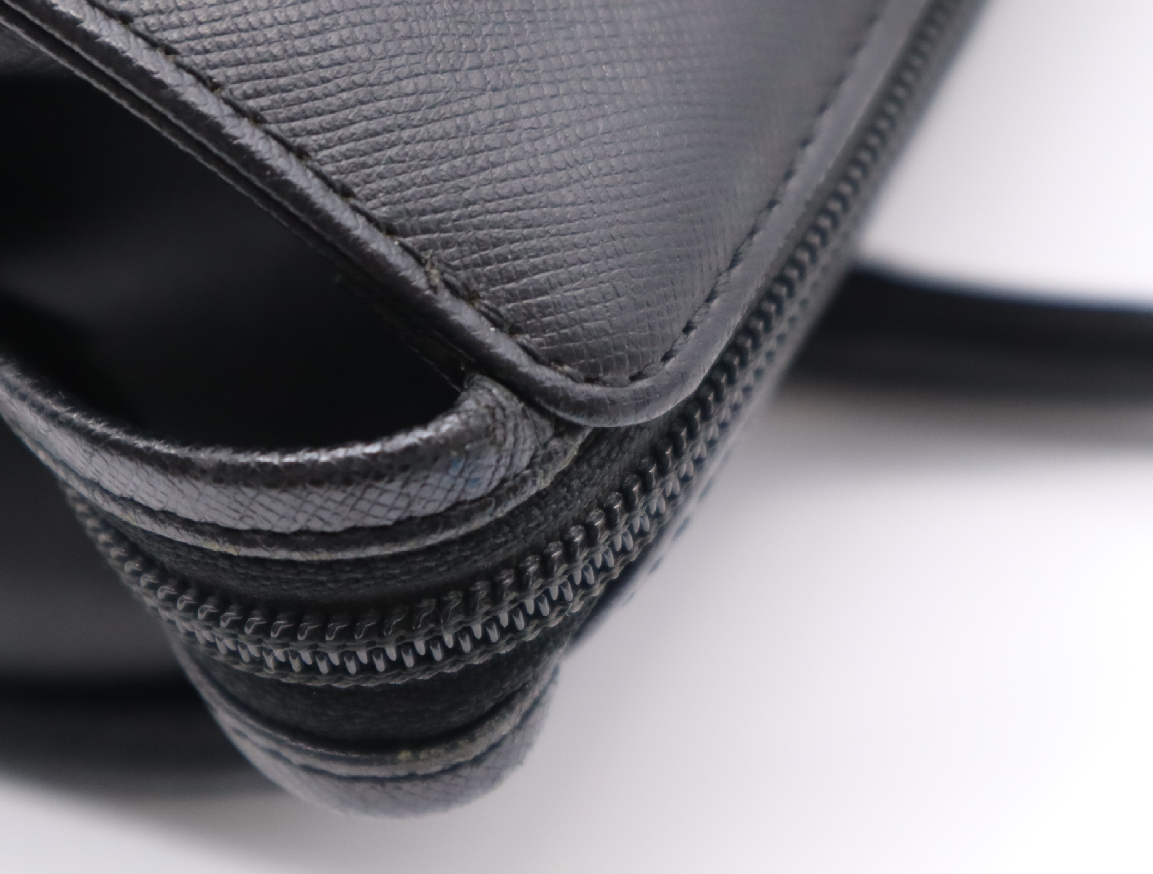 Leather Cylindrical Handbag, Black Nova Check Pattern, Silver Hardware — view 8