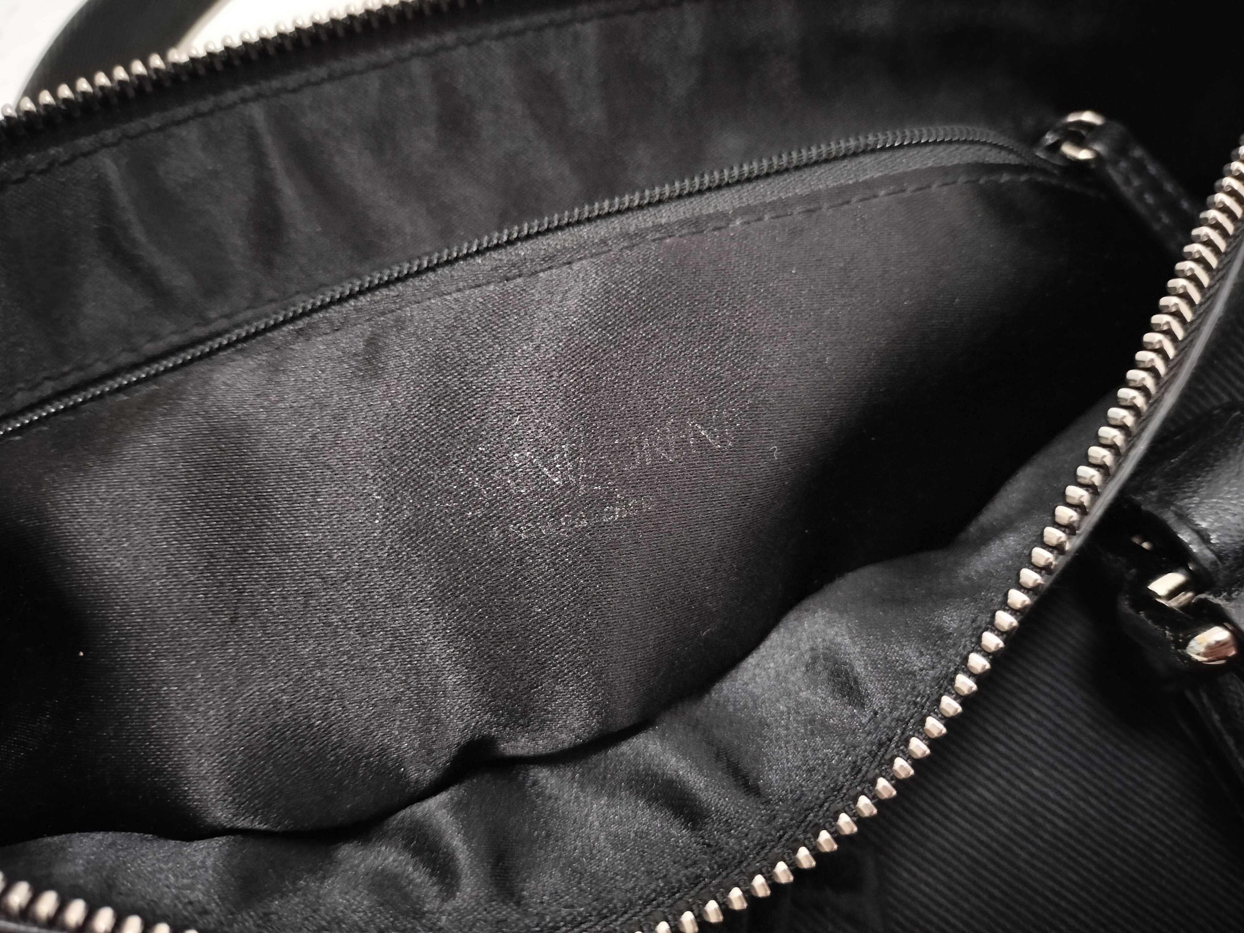Black Canvas Leather Kahala Logo Handbag — view 12