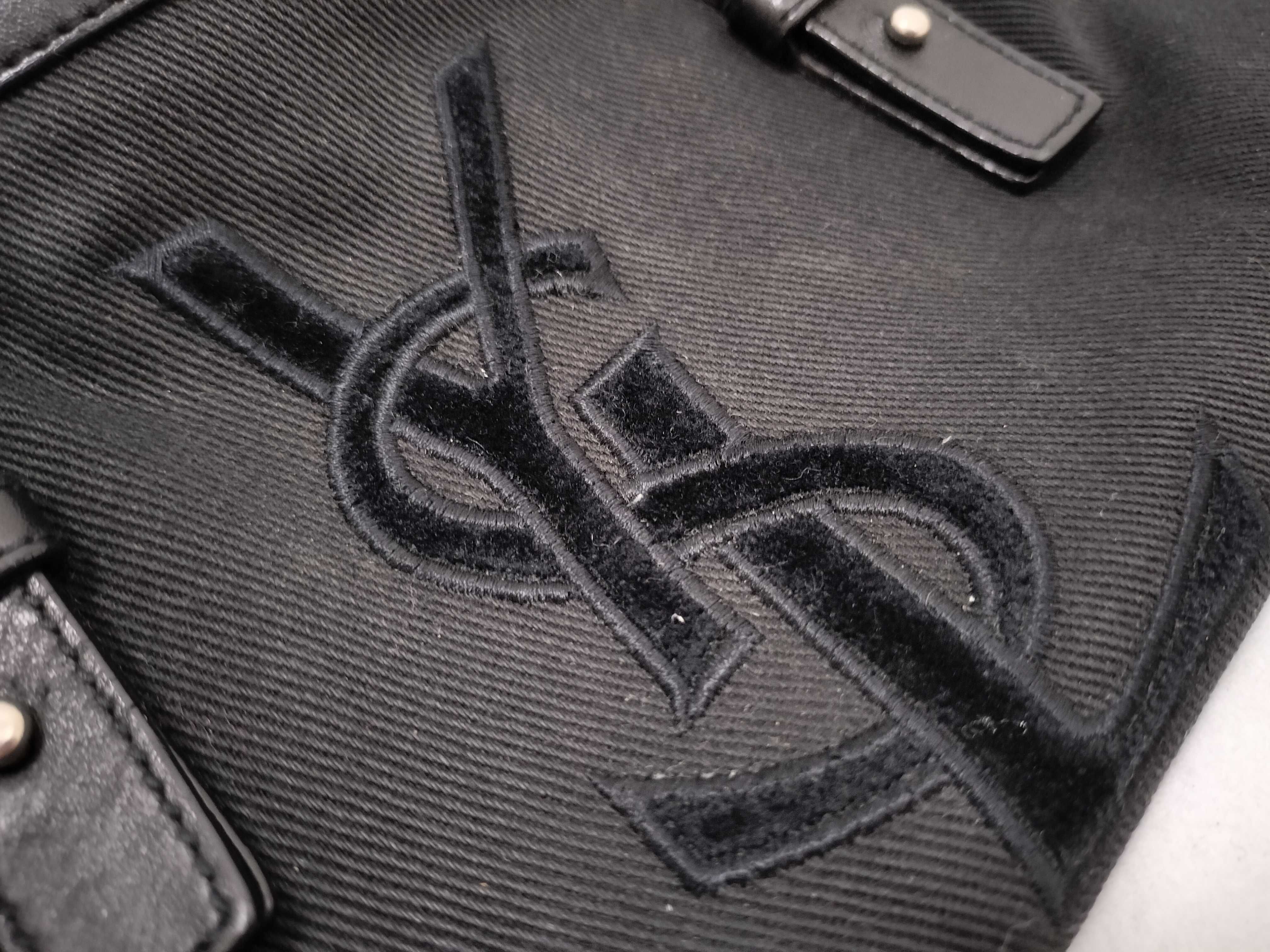 Black Canvas Leather Kahala Logo Handbag — view 13