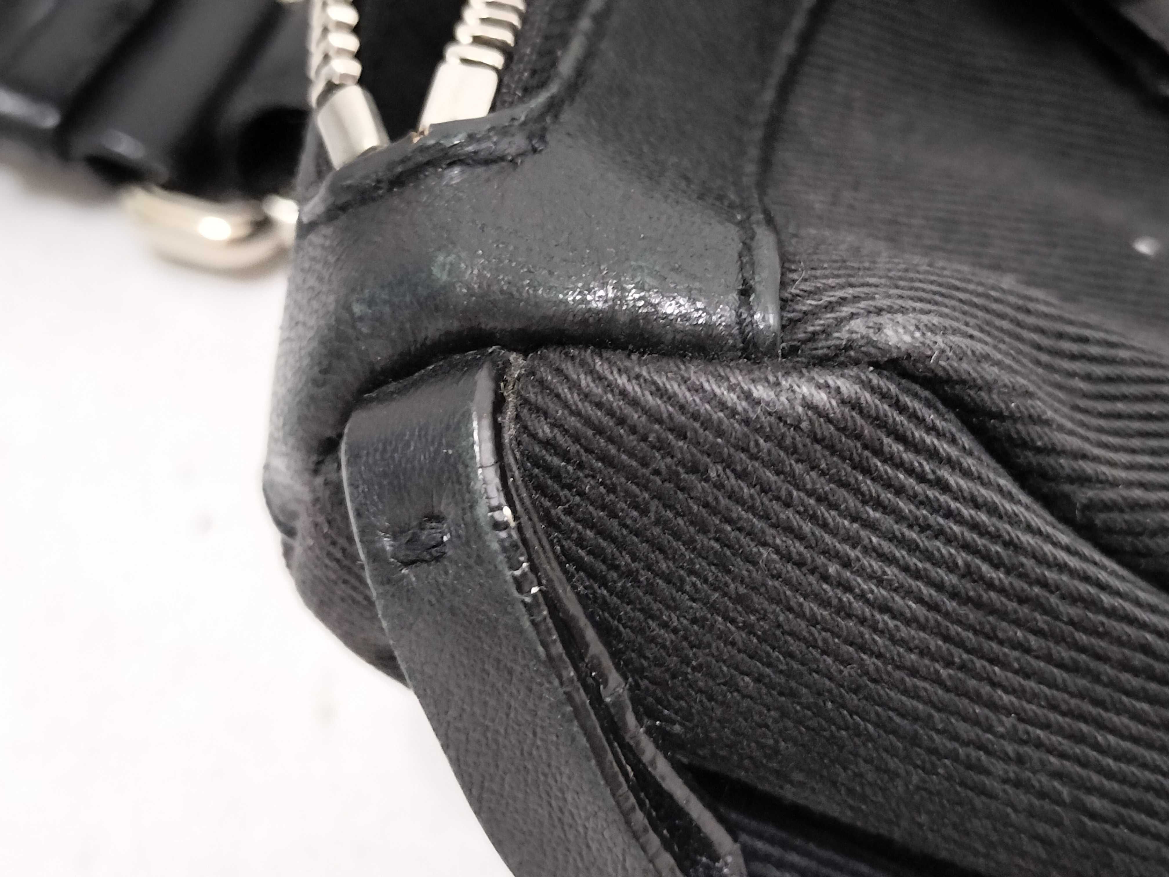 Black Canvas Leather Kahala Logo Handbag — view 14