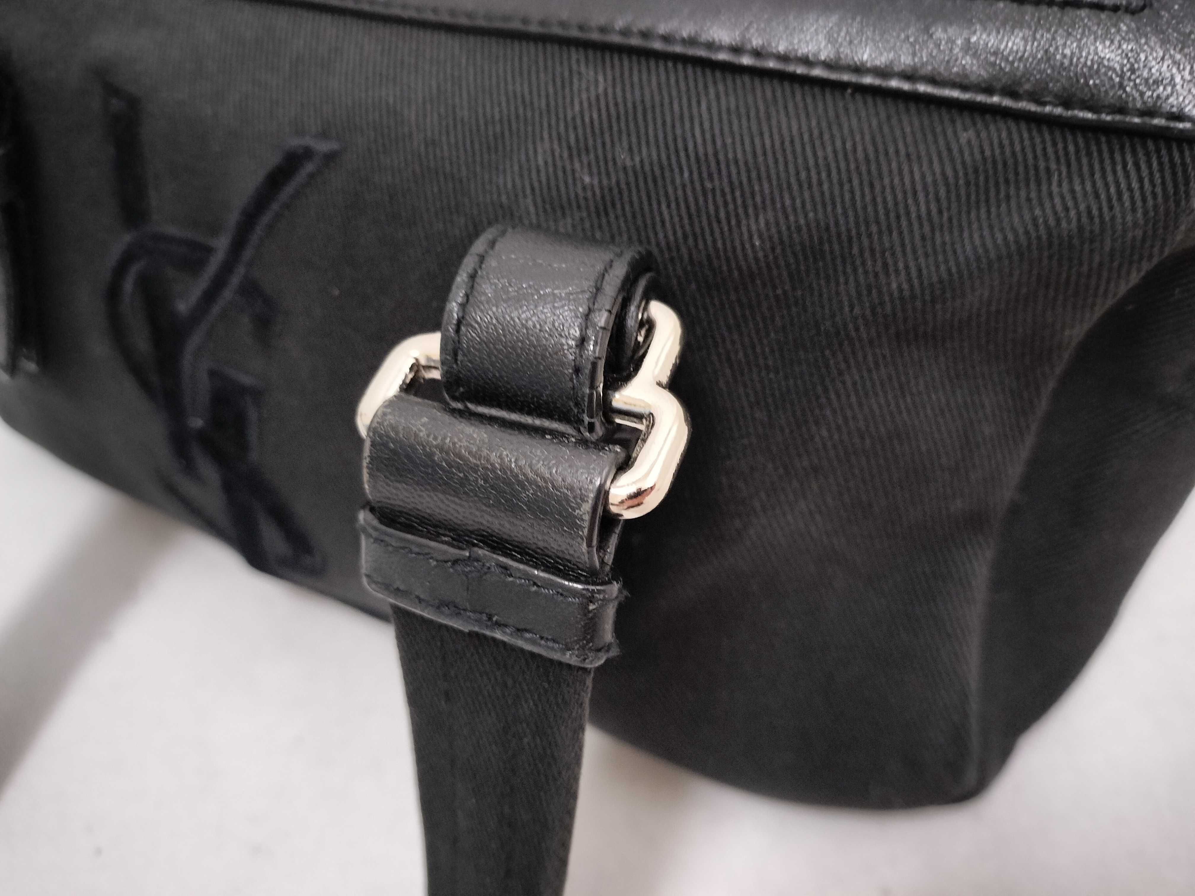 Black Canvas Leather Kahala Logo Handbag — view 5