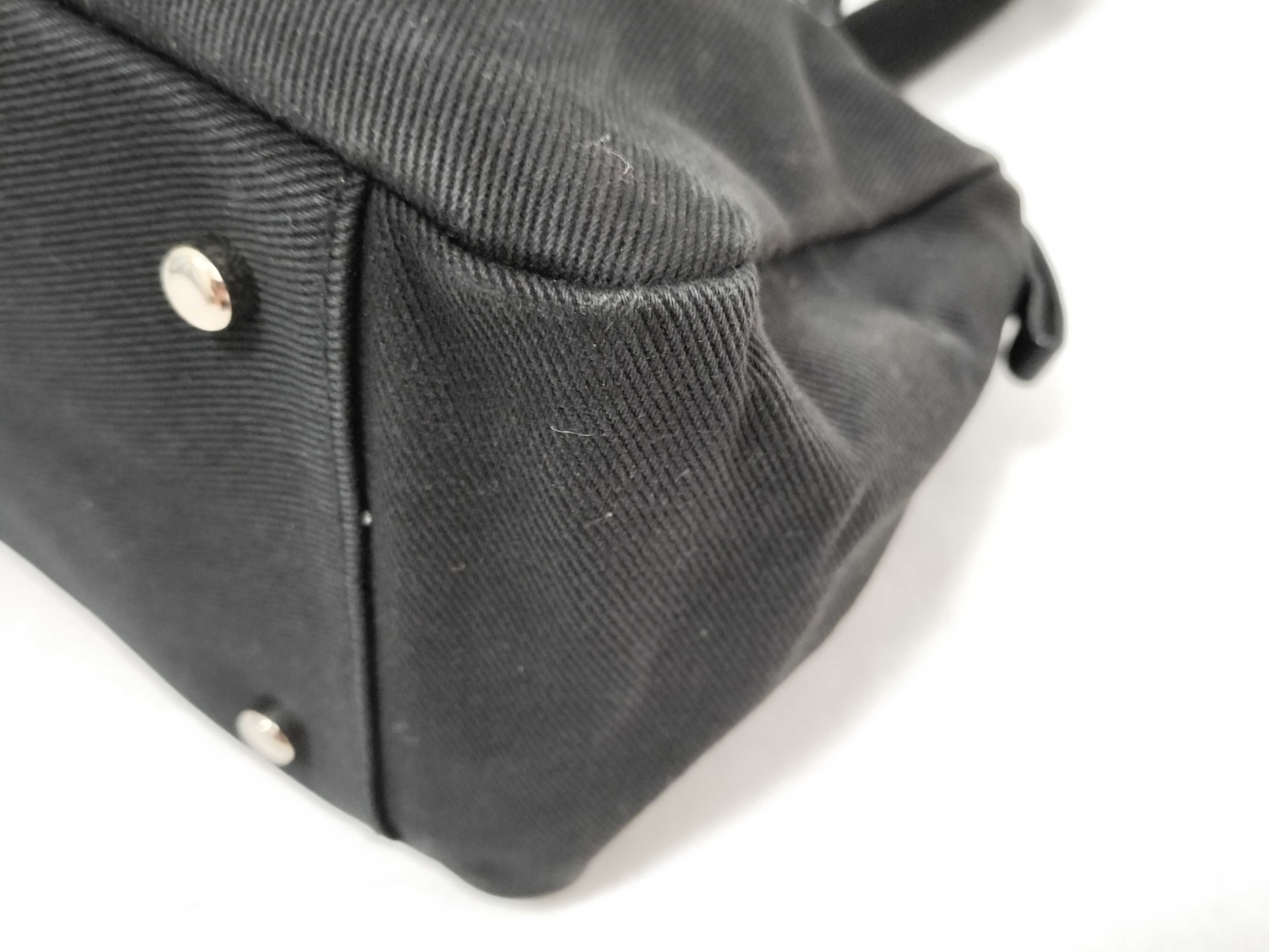 Black Canvas Leather Kahala Logo Handbag — view 6