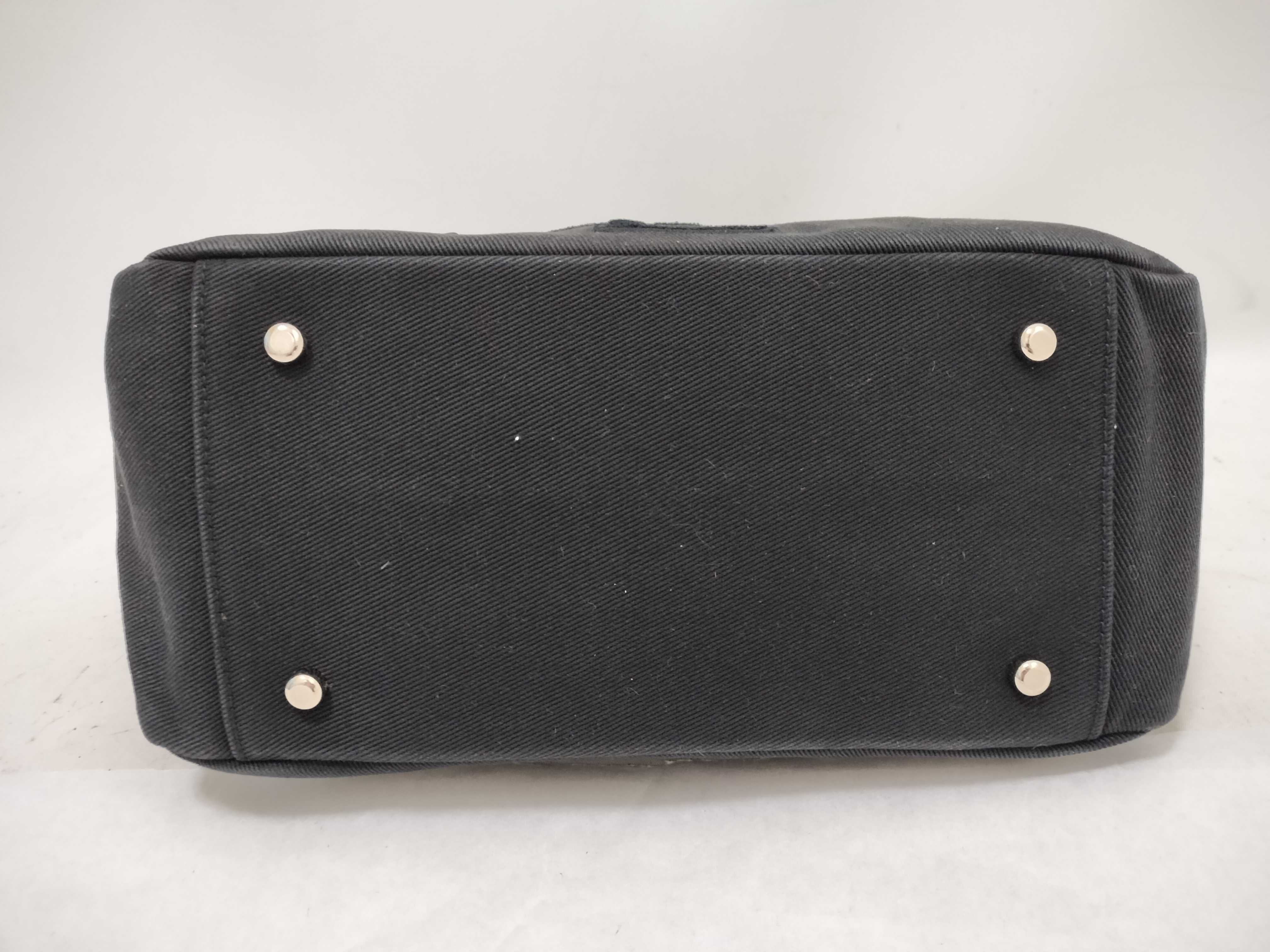 Black Canvas Leather Kahala Logo Handbag — view 7