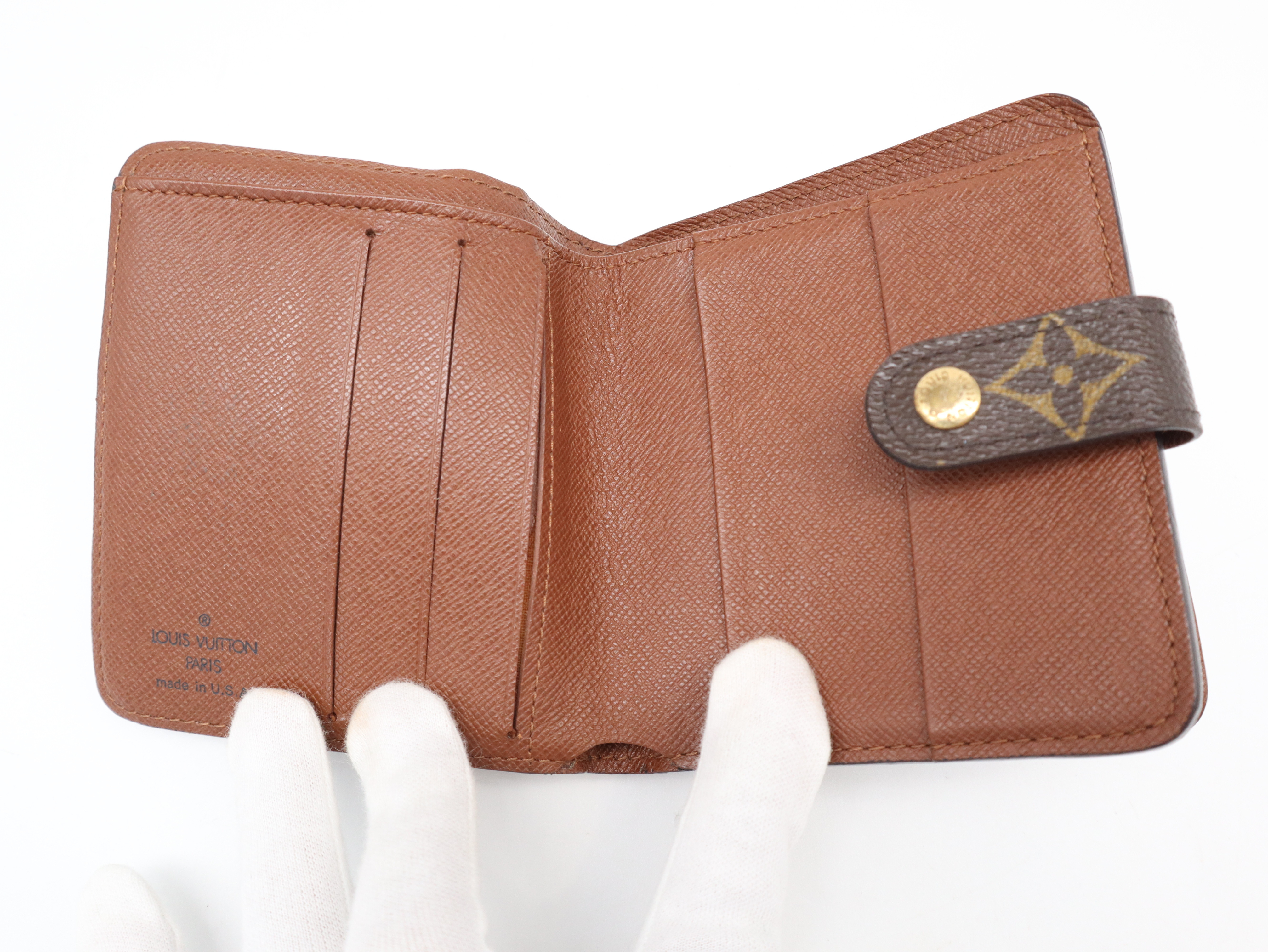 M61667 Monogram LV Monogram Compact Zip Wallet — view 5