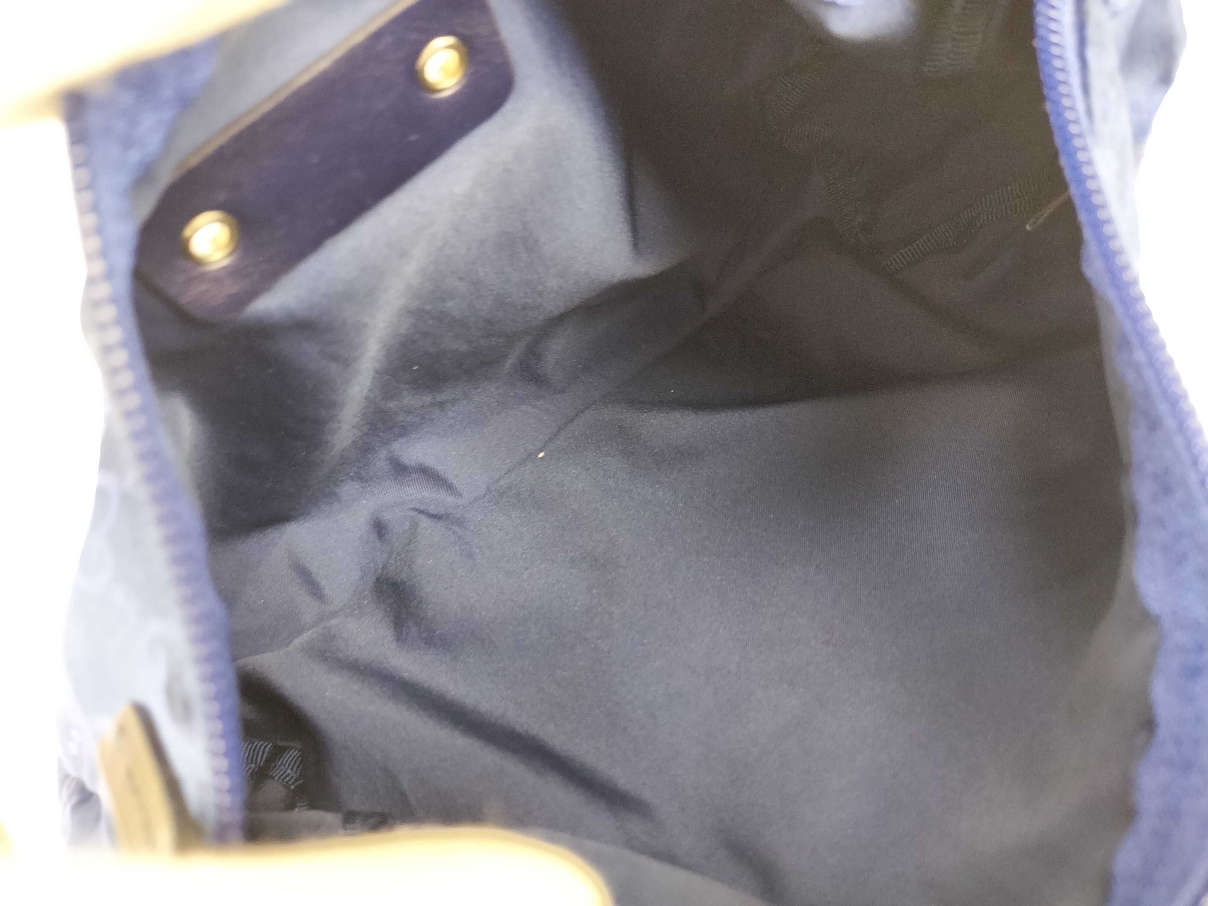 GG Nylon Pouch, Navy — view 7