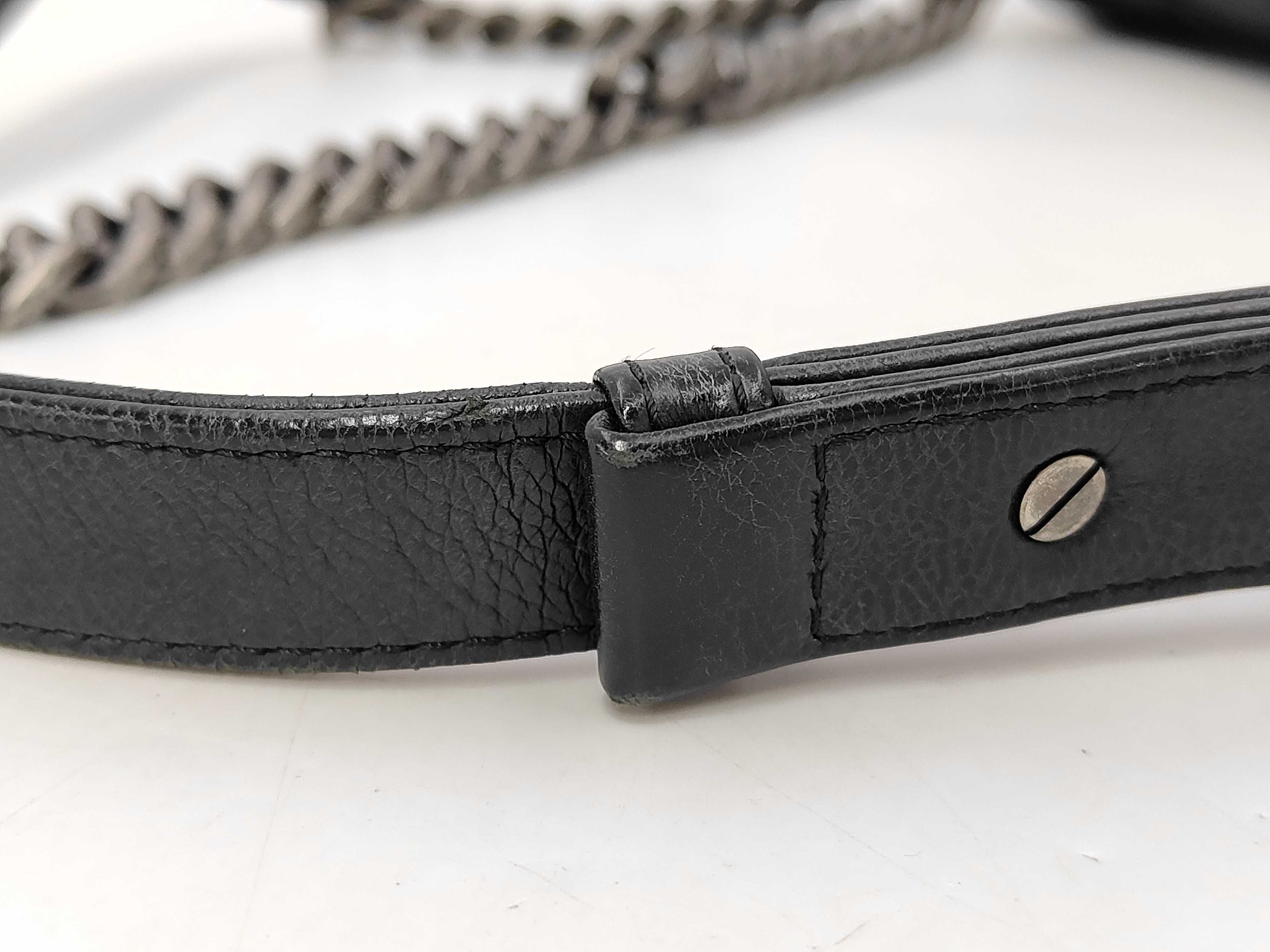 Boy Chanel Matelassé Black Chain Shoulder Bag — view 4