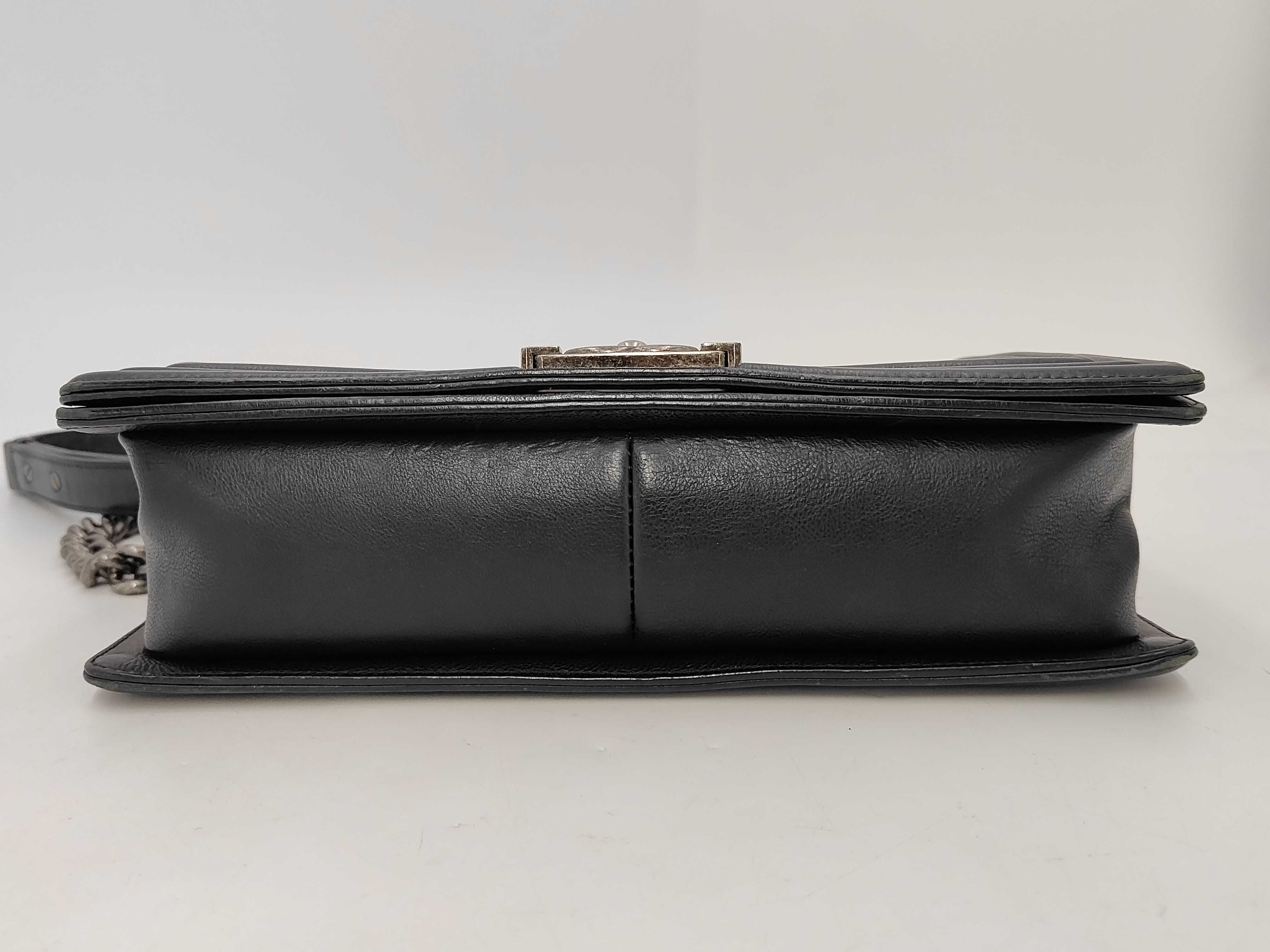Boy Chanel Matelassé Black Chain Shoulder Bag — view 7