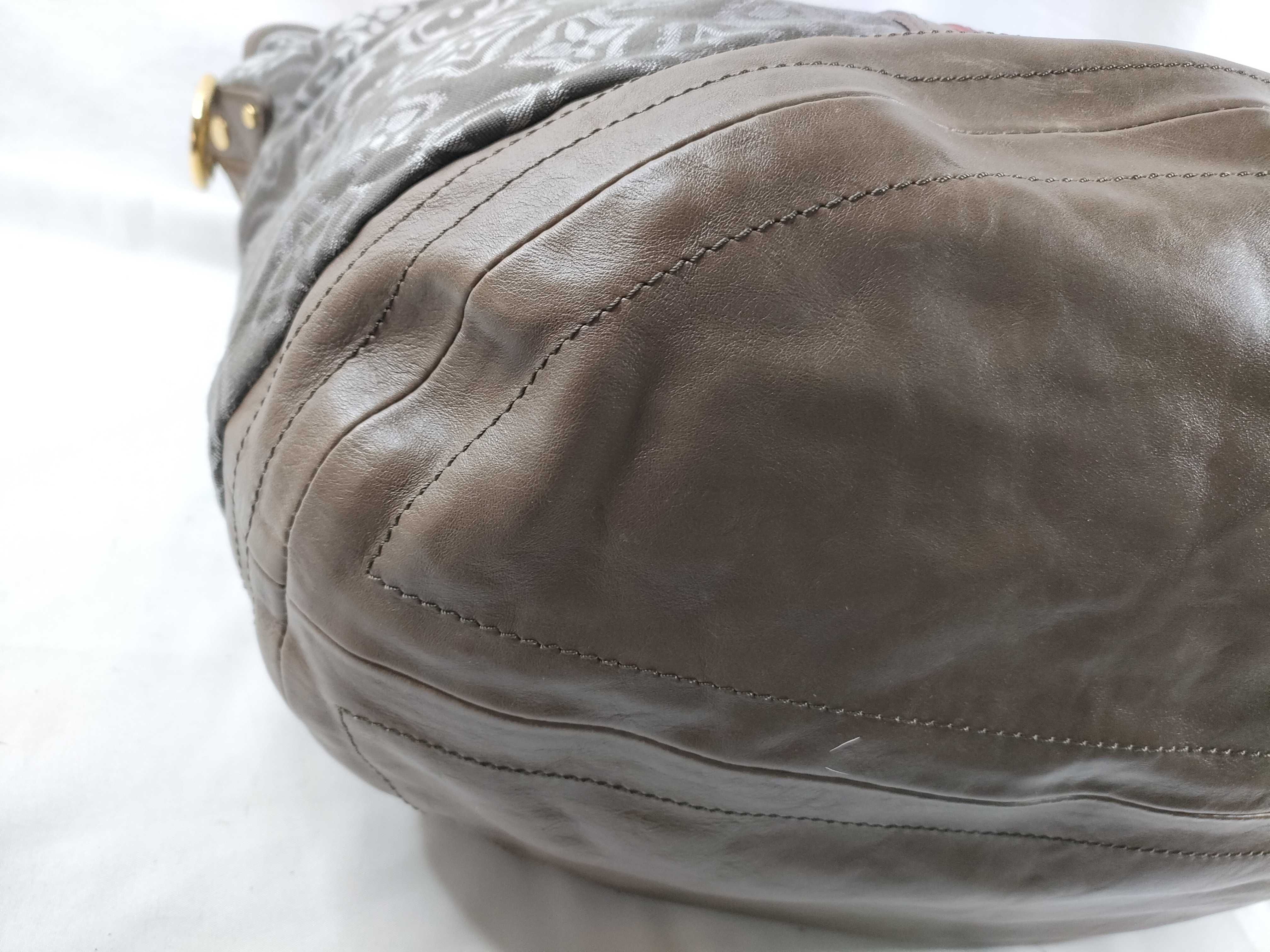 ID- Aviator Jacquard 38 Canvas Brown Red Handbag GHW TJ1150 — view 3
