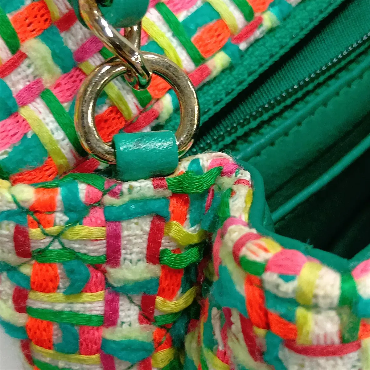 Mini Matelassé 20 Tweed Single Flap Single Chain Bag, Multicolor, Gold Hardware, 21865751, Serial Number 21-A69900 — view 11