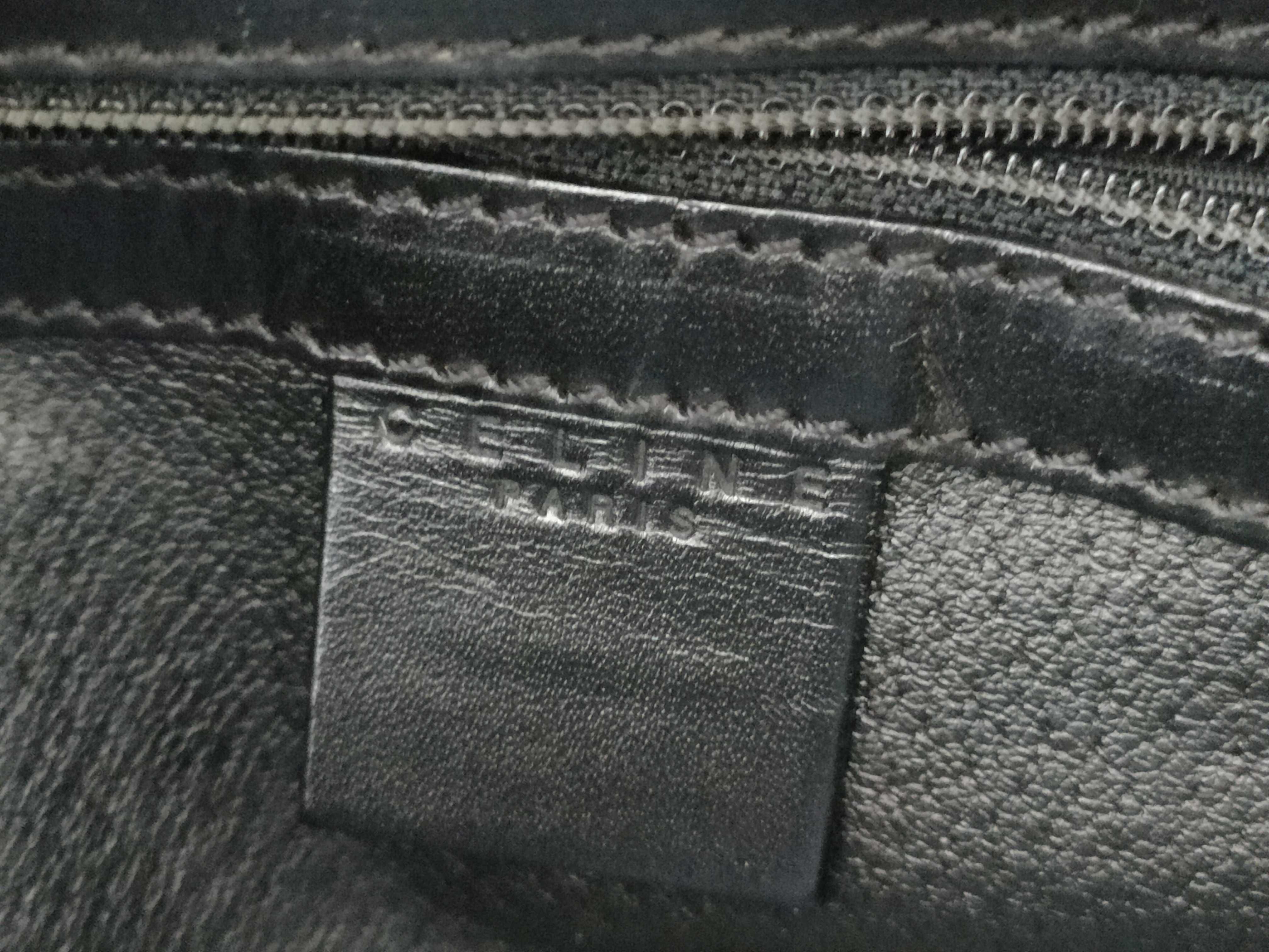 Macadam pattern half moon handbag black handbag — view 12
