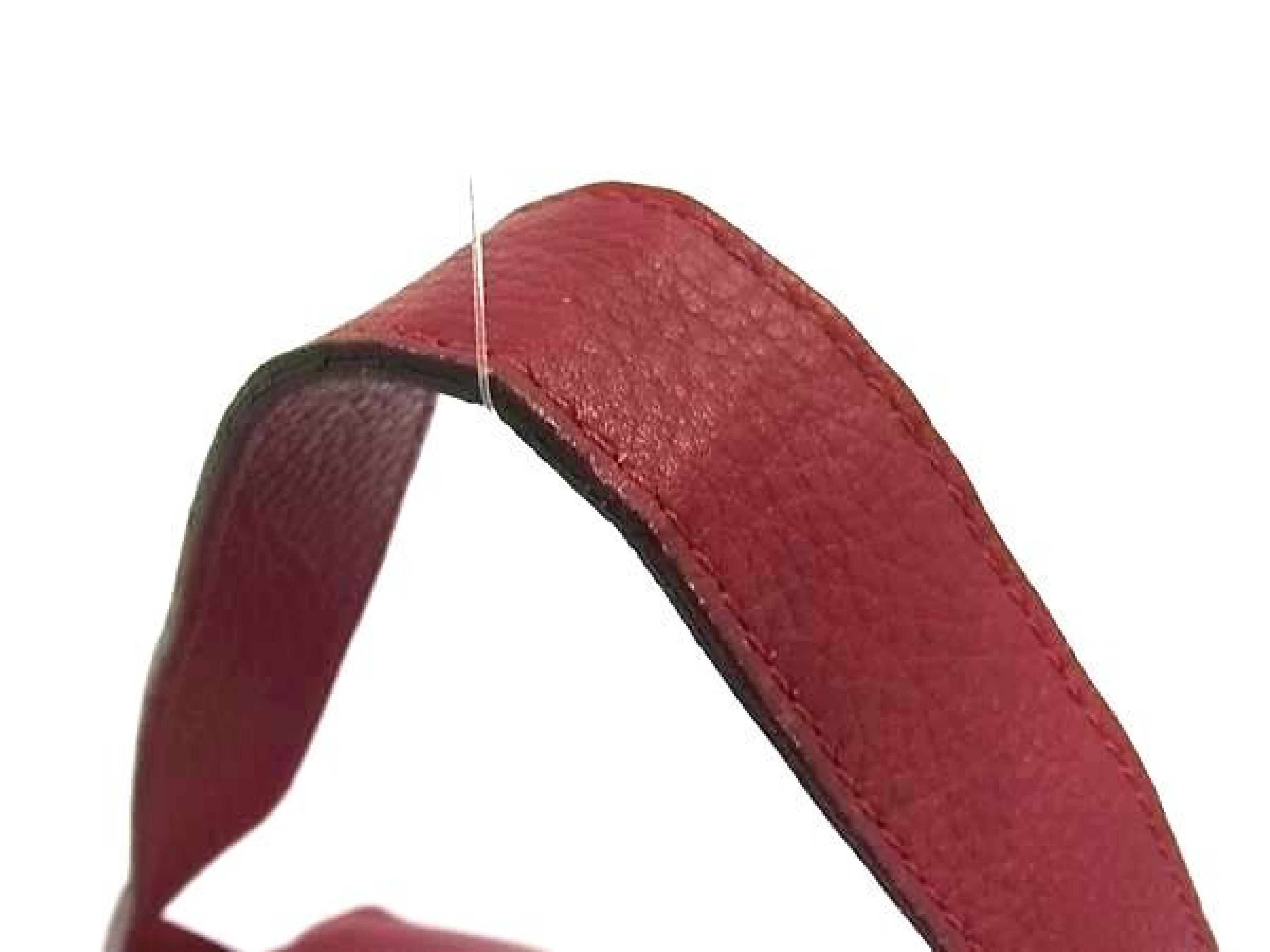 Women's Leather One Shoulder Bag, Red (FQ8233) — view 2