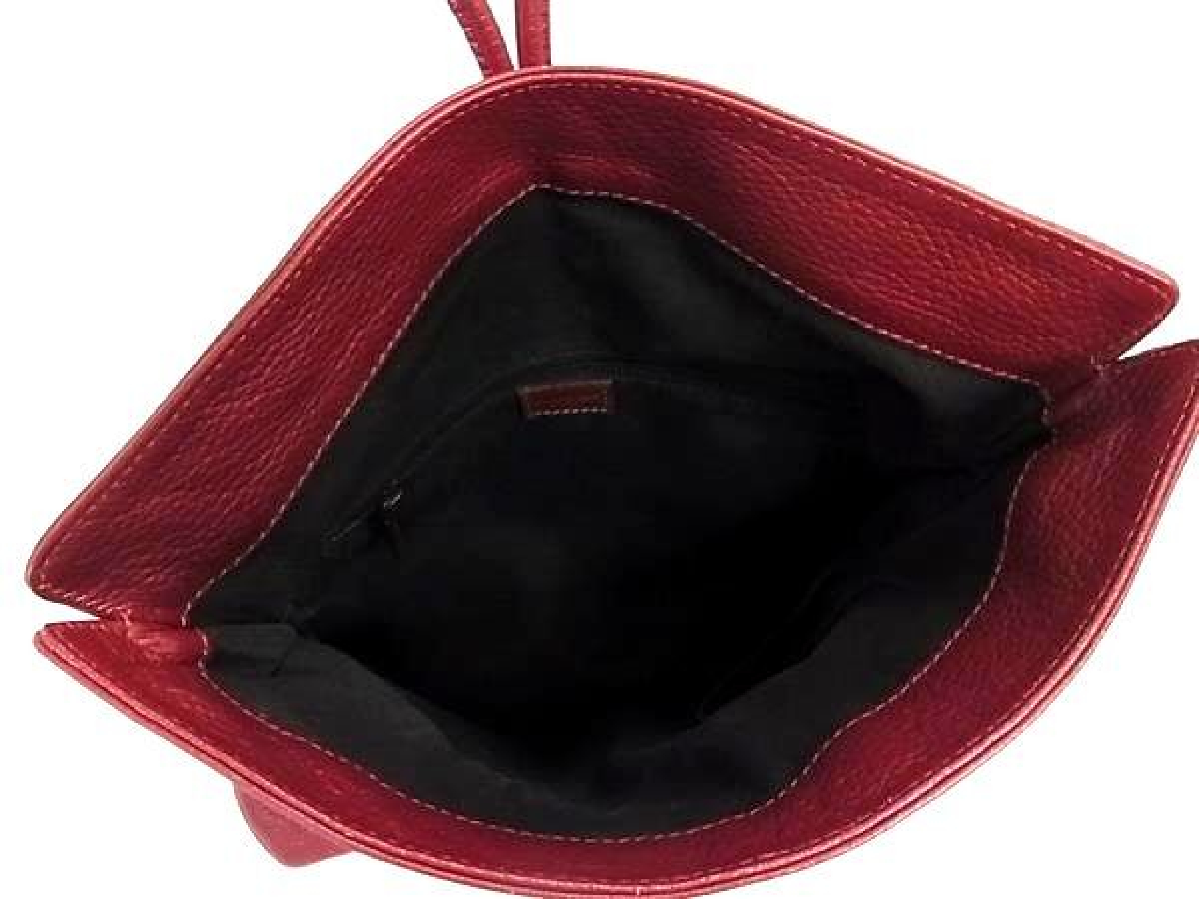 Women's Leather One Shoulder Bag, Red (FQ8233) — view 5