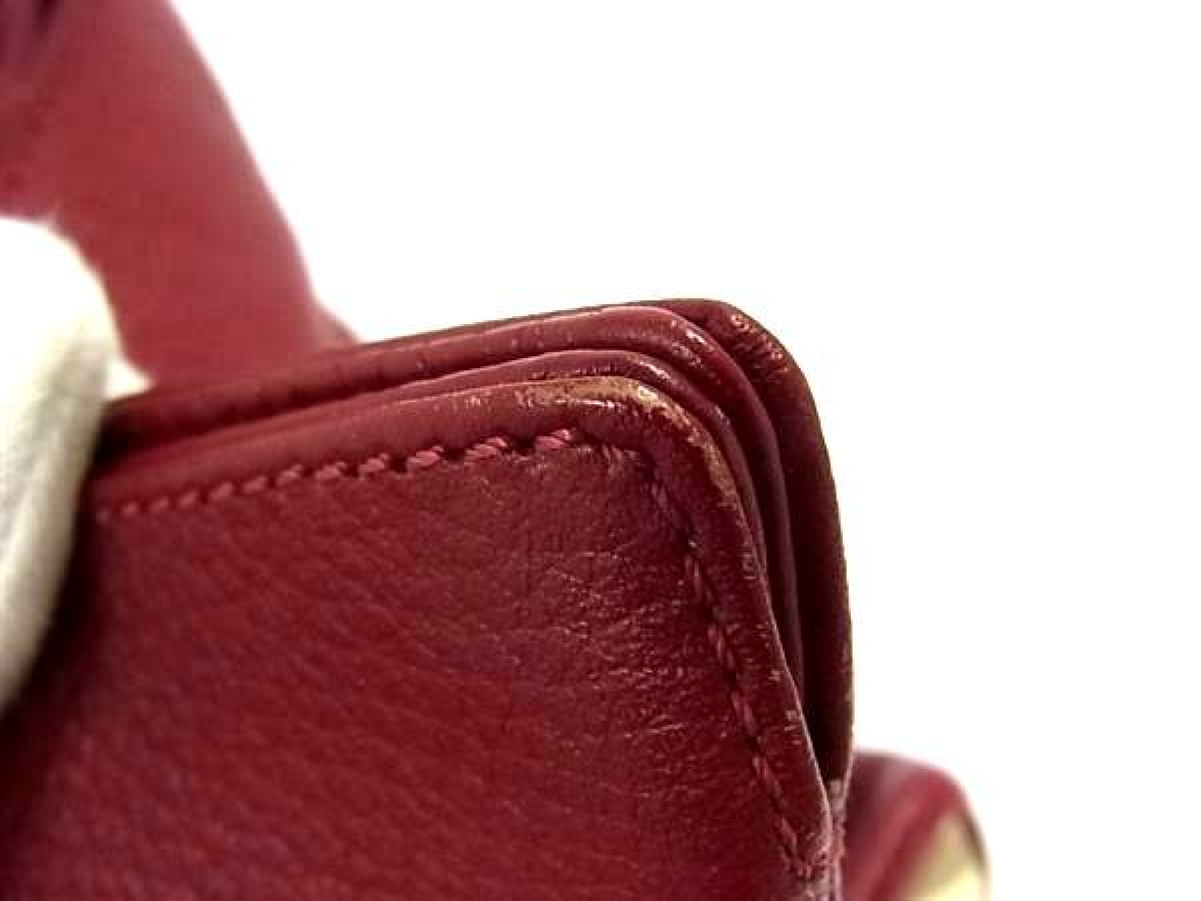Women's Leather One Shoulder Bag, Red (FQ8233) — view 7