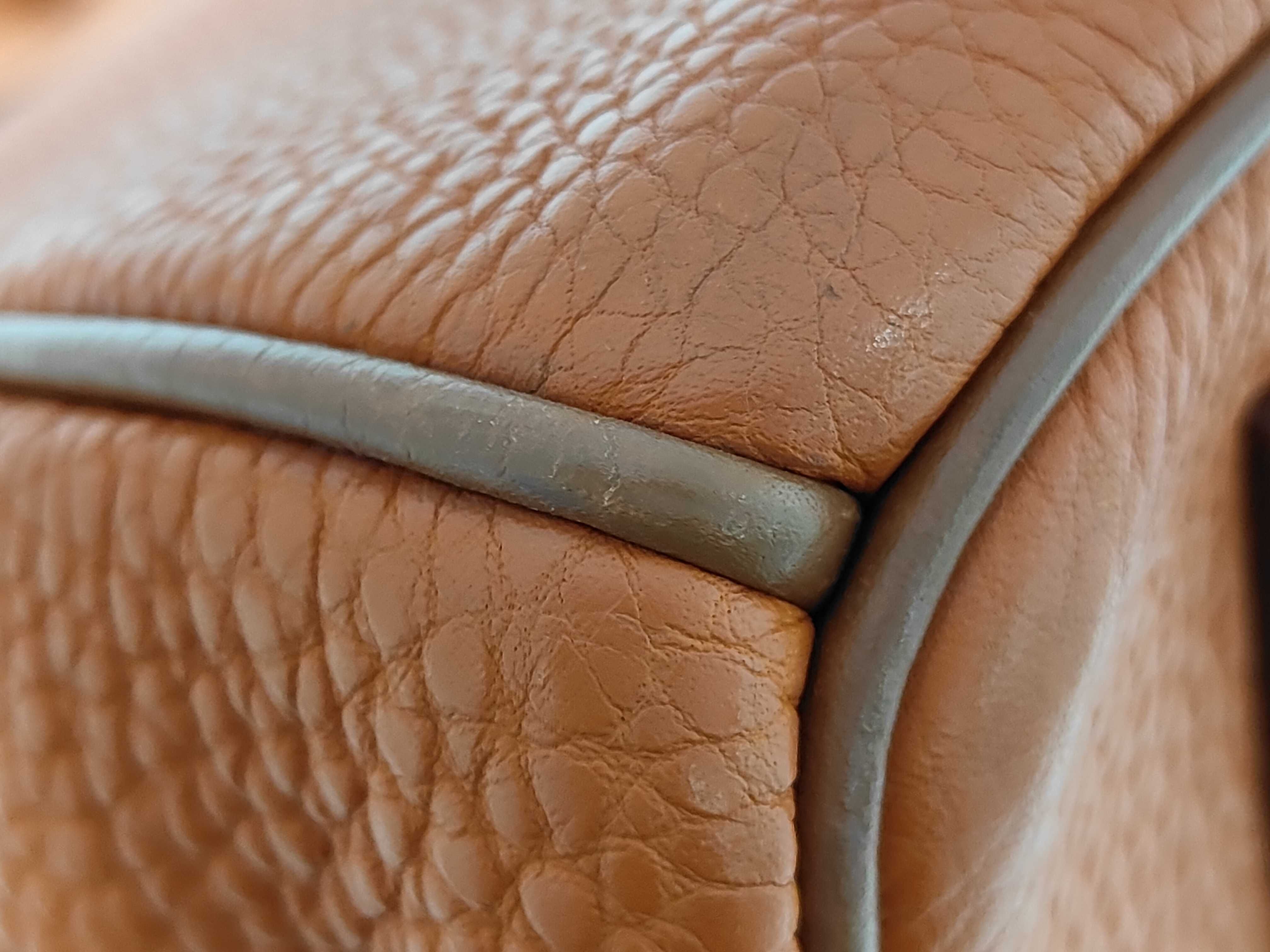 Birkin 35 Orange Tone Silver Hardware I Stamp Handbag — view 4