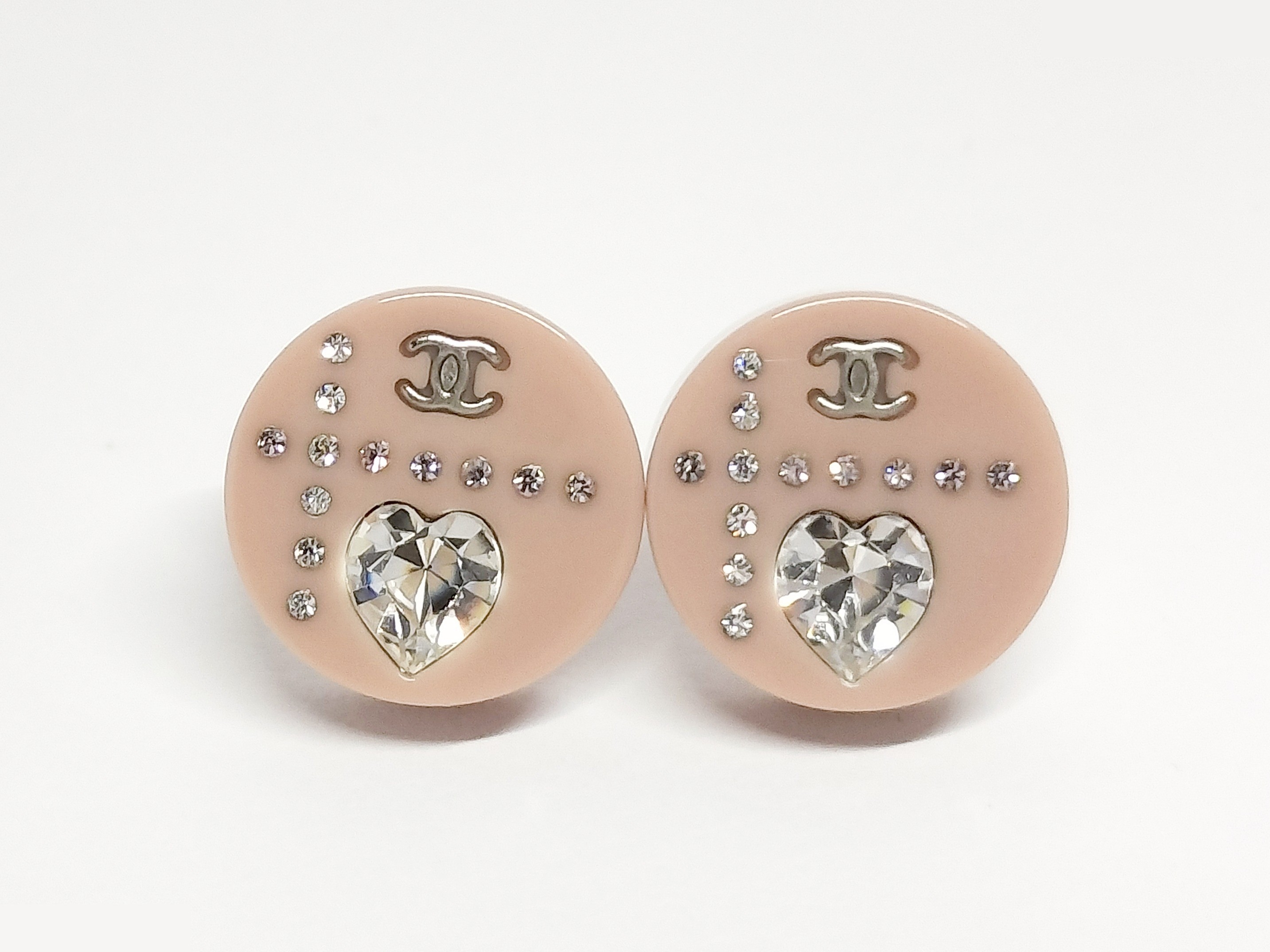 Coco Heart Rhinestone Earrings