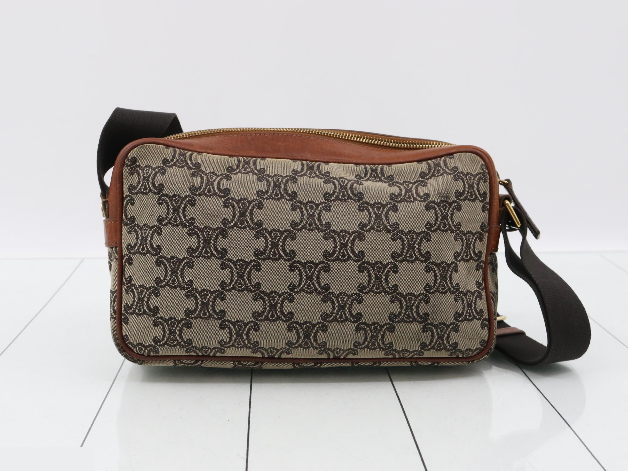 Macadam Leather Canvas Shoulder Bag — view 2