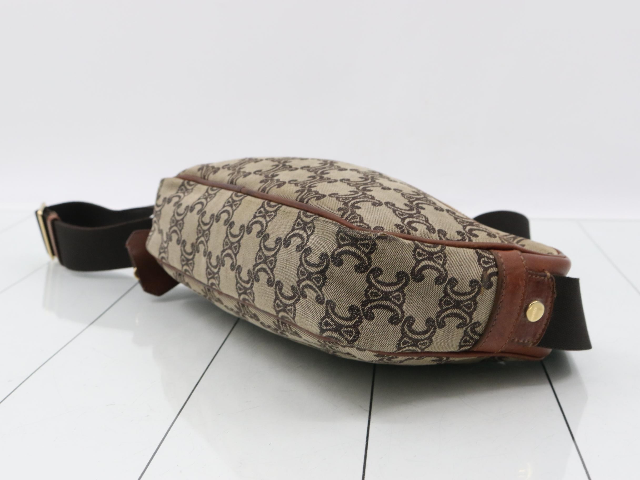 Macadam Leather Canvas Shoulder Bag — view 6