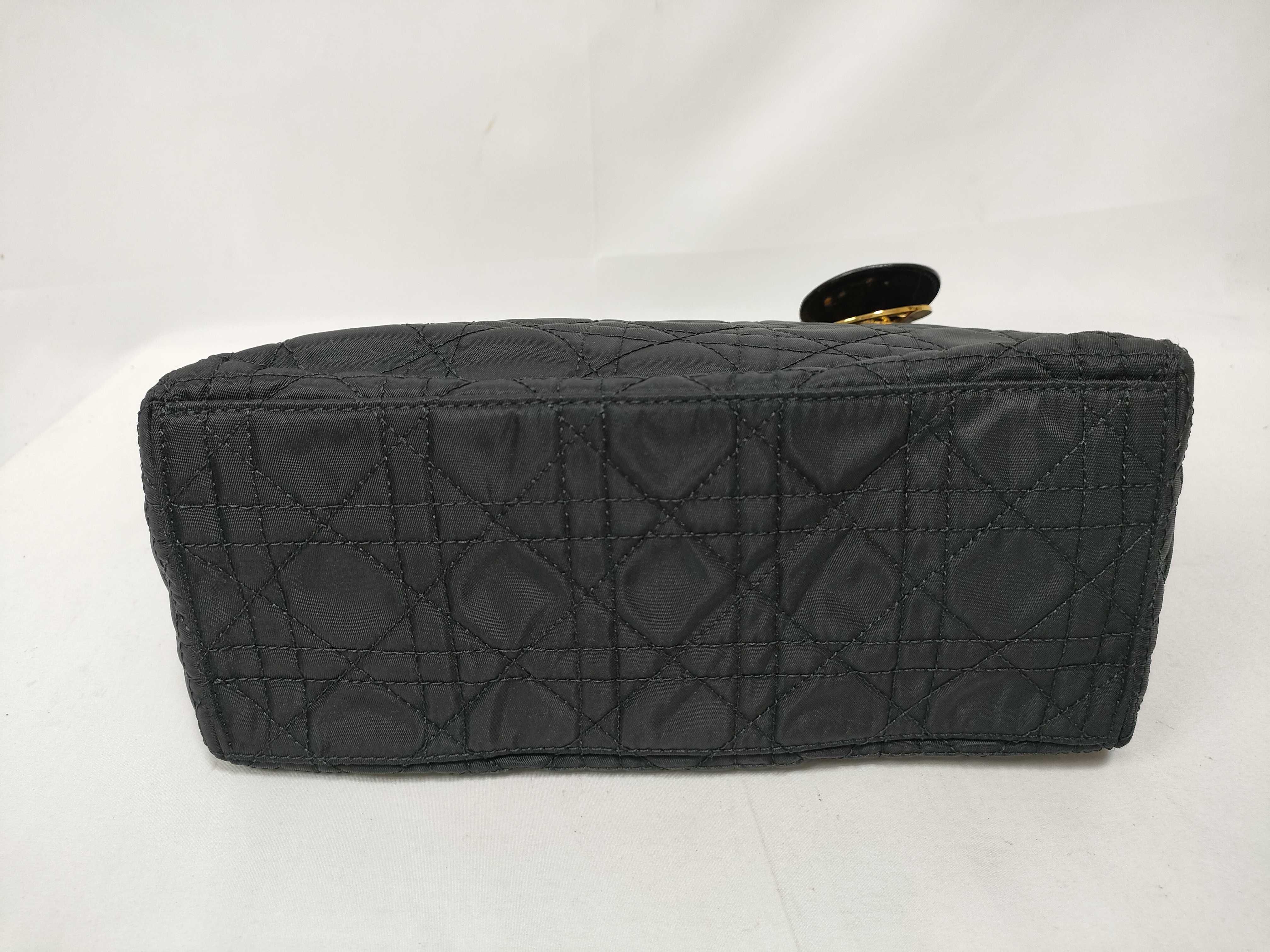 Lady Dior Cannage Nylon 2-Way Handbag — view 3