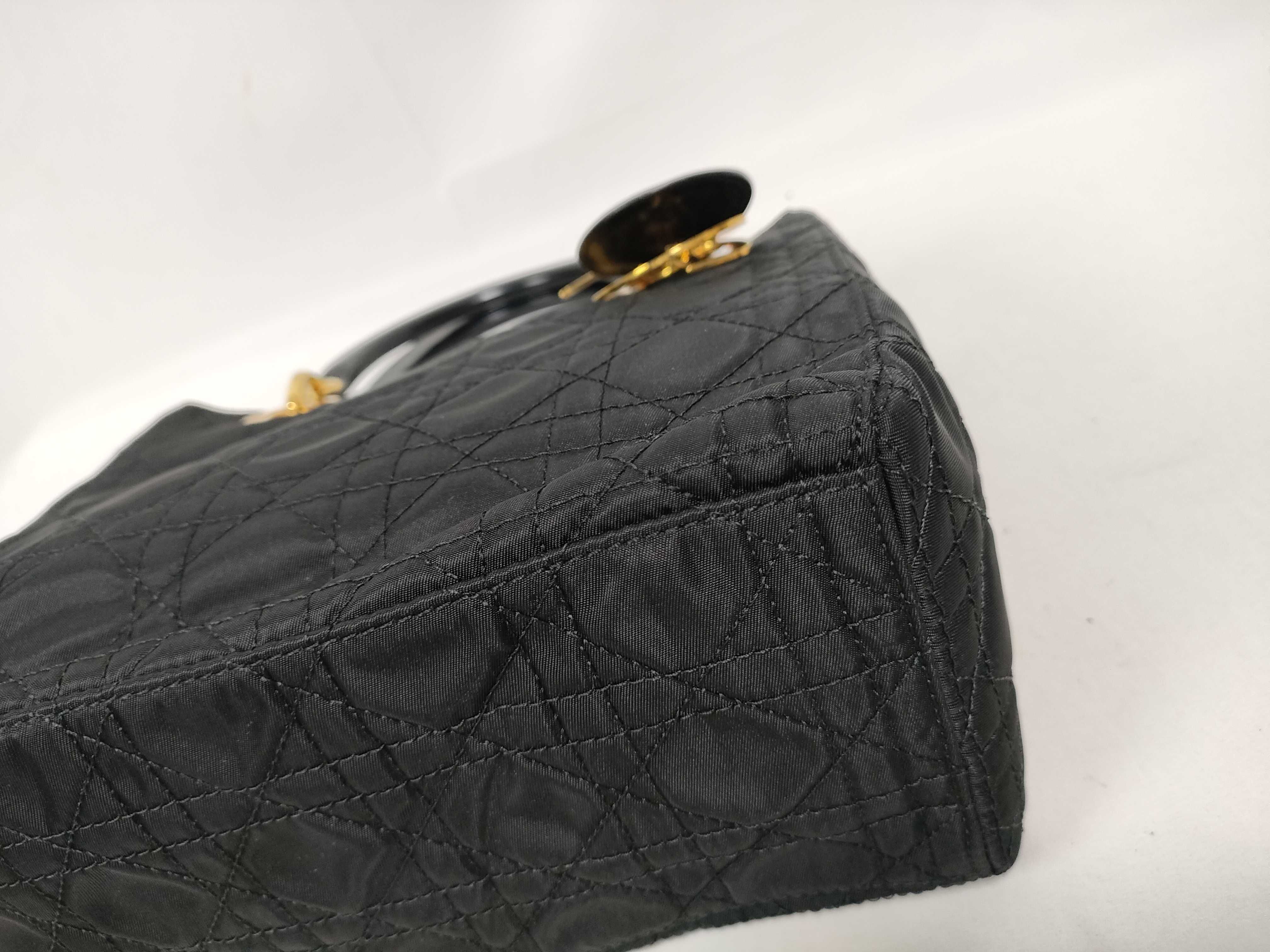 Lady Dior Cannage Nylon 2-Way Handbag — view 4