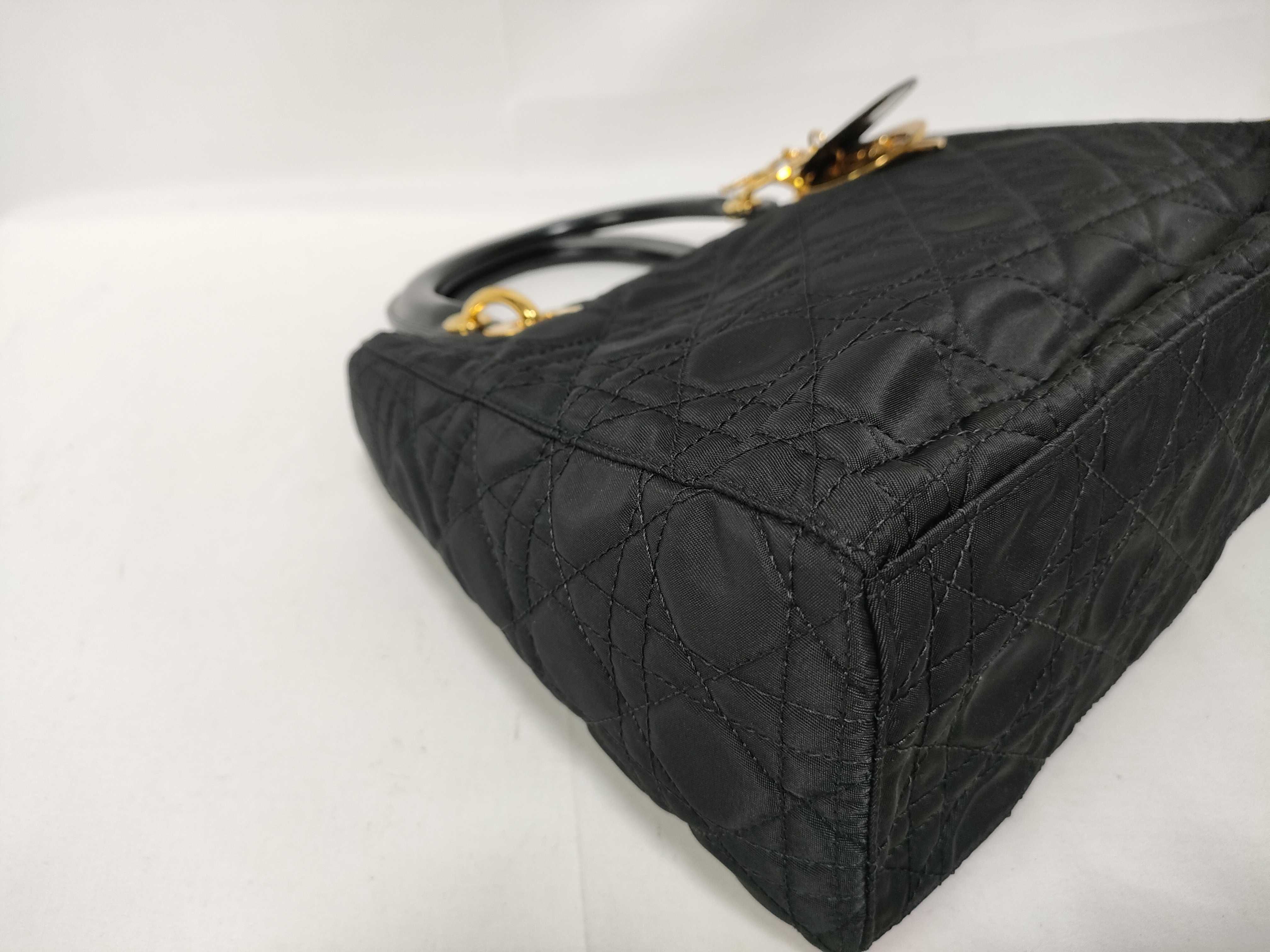 Lady Dior Cannage Nylon 2-Way Handbag — view 5