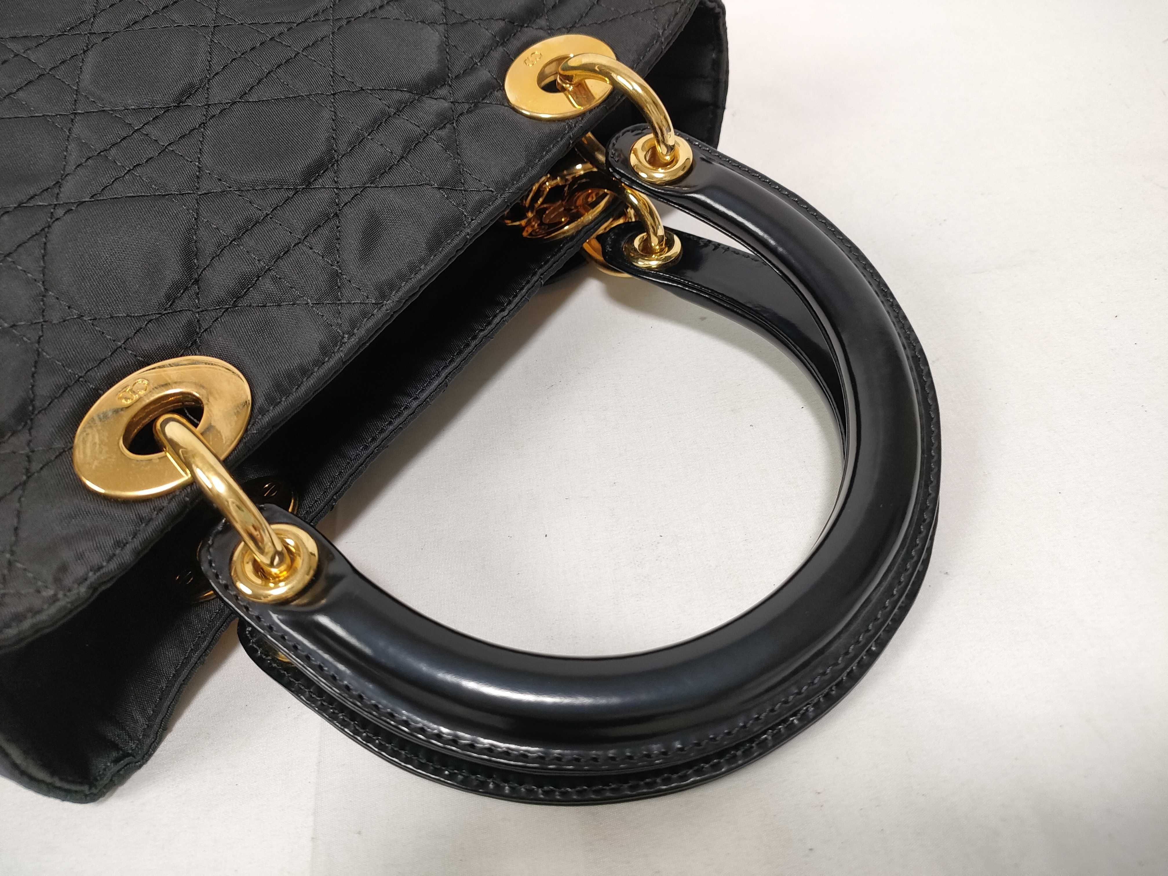 Lady Dior Cannage Nylon 2-Way Handbag — view 7