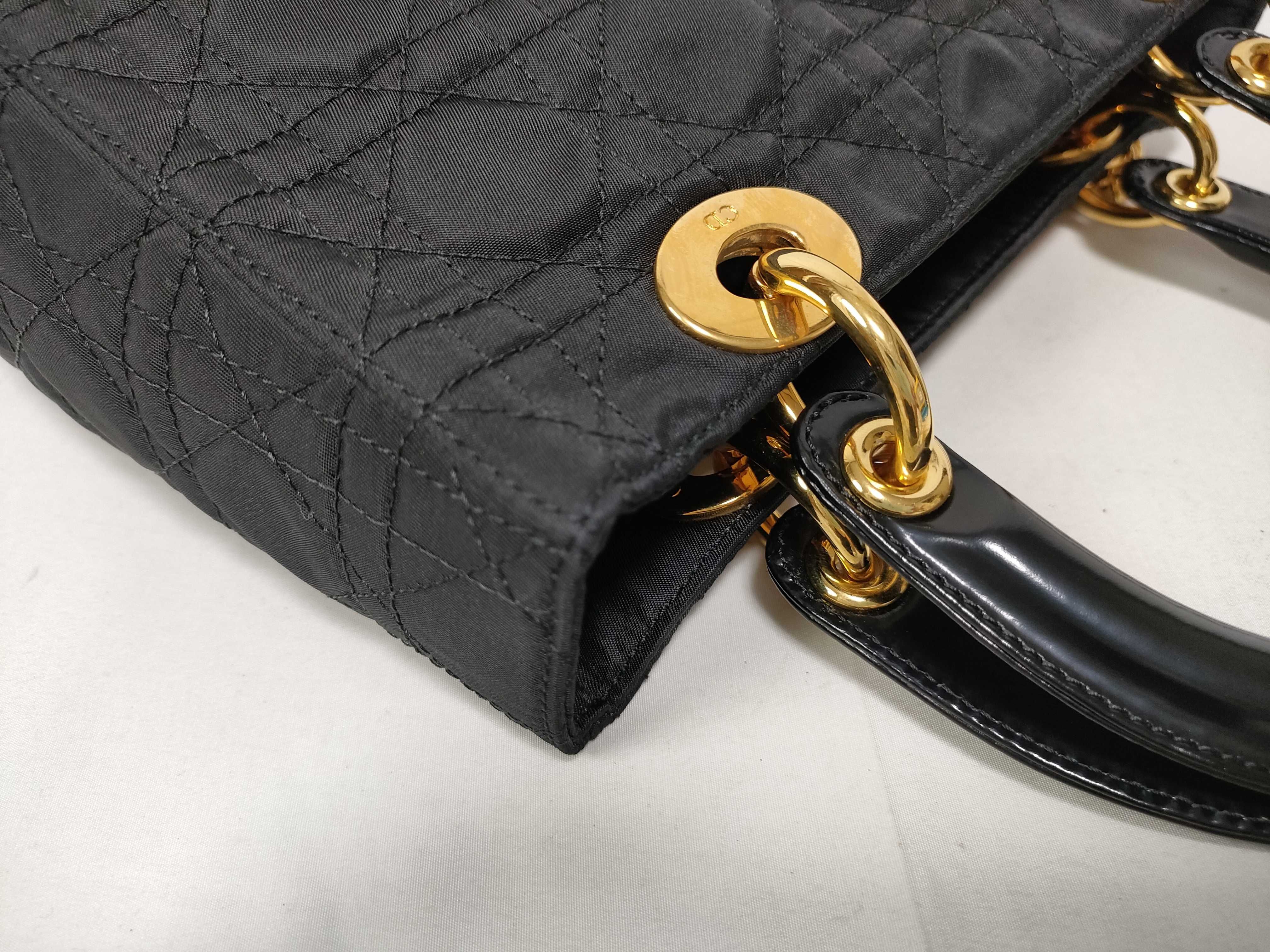 Lady Dior Cannage Nylon 2-Way Handbag — view 8