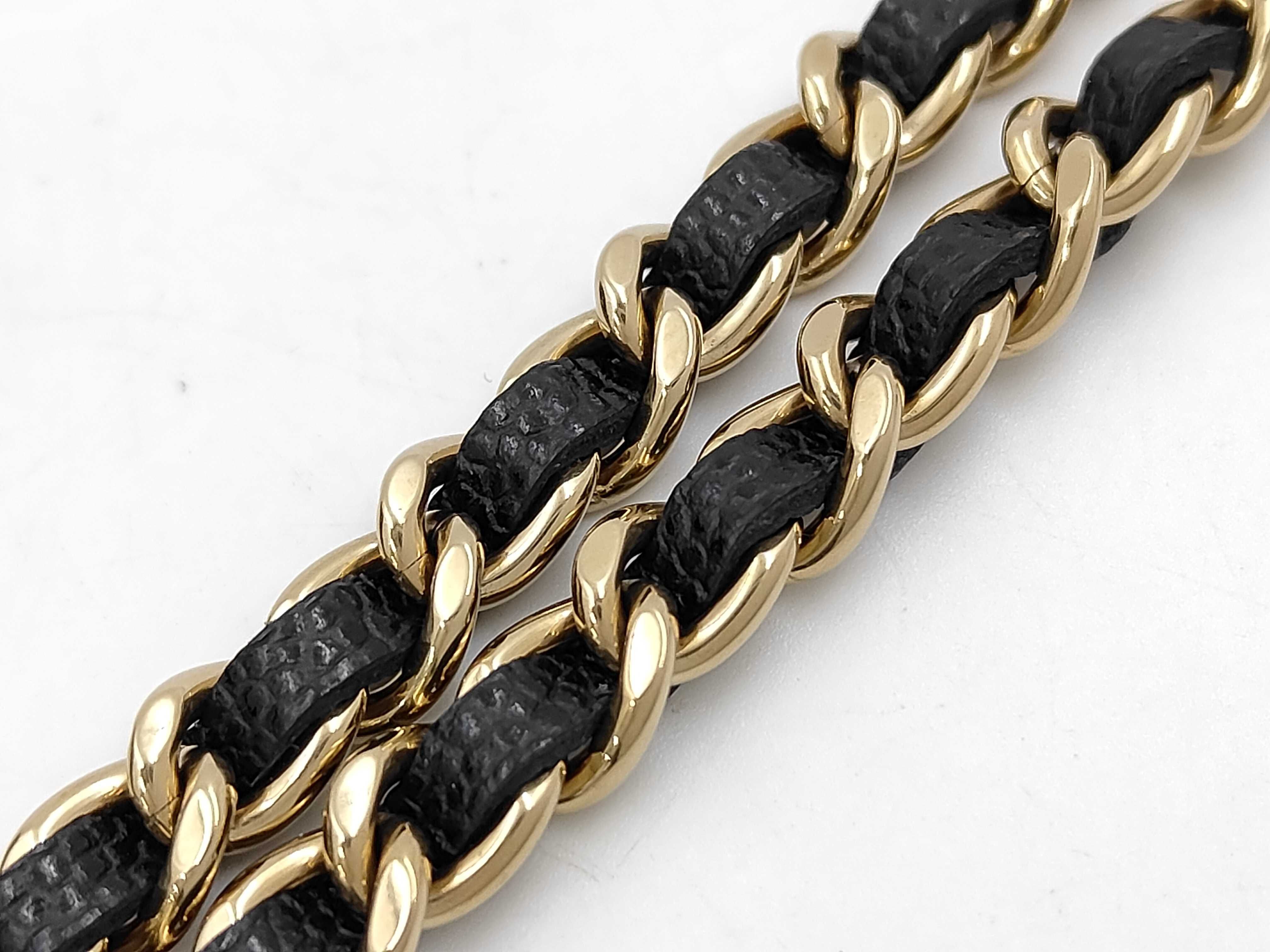 Mini Matelassé Chain Shoulder Bag, Caviar Leather, Black, Vintage Gold Hardware. — view 5