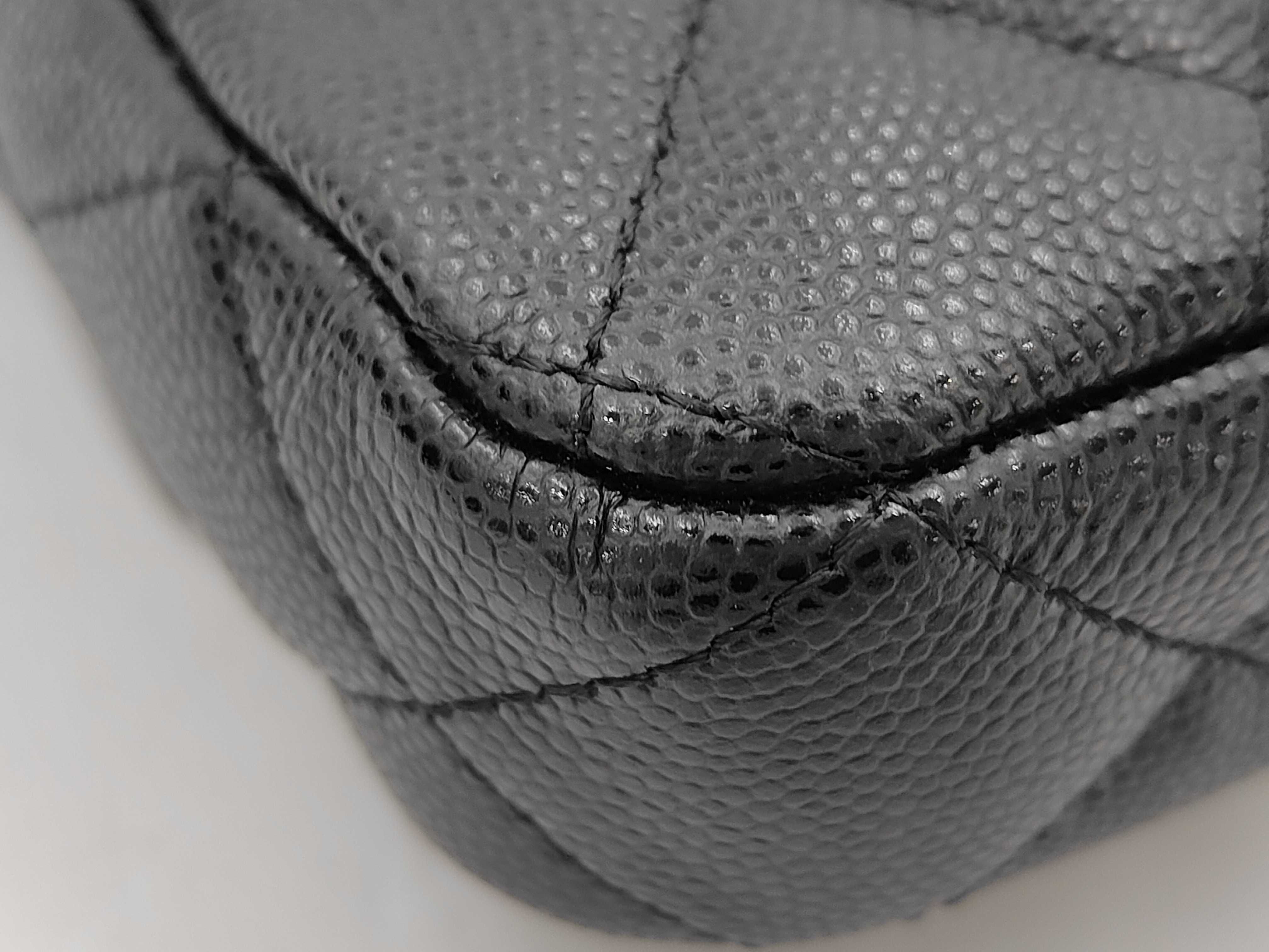 Mini Matelassé Chain Shoulder Bag, Caviar Leather, Black, Vintage Gold Hardware. — view 6