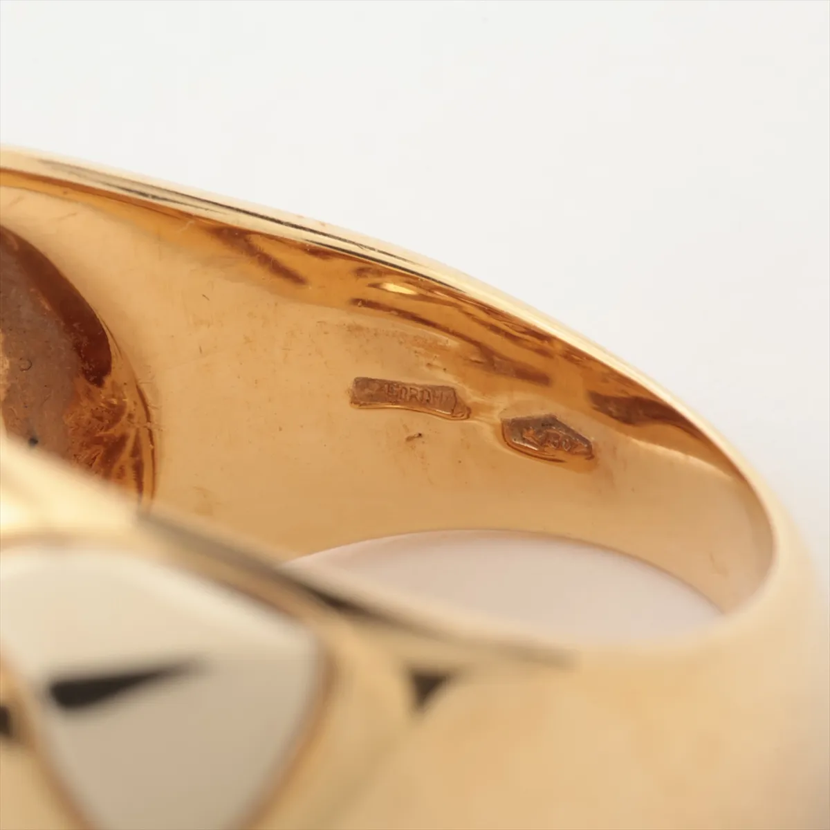 Pyramide Ring 750 (YG x PG x WG) 13.6g (with holes) — view 4