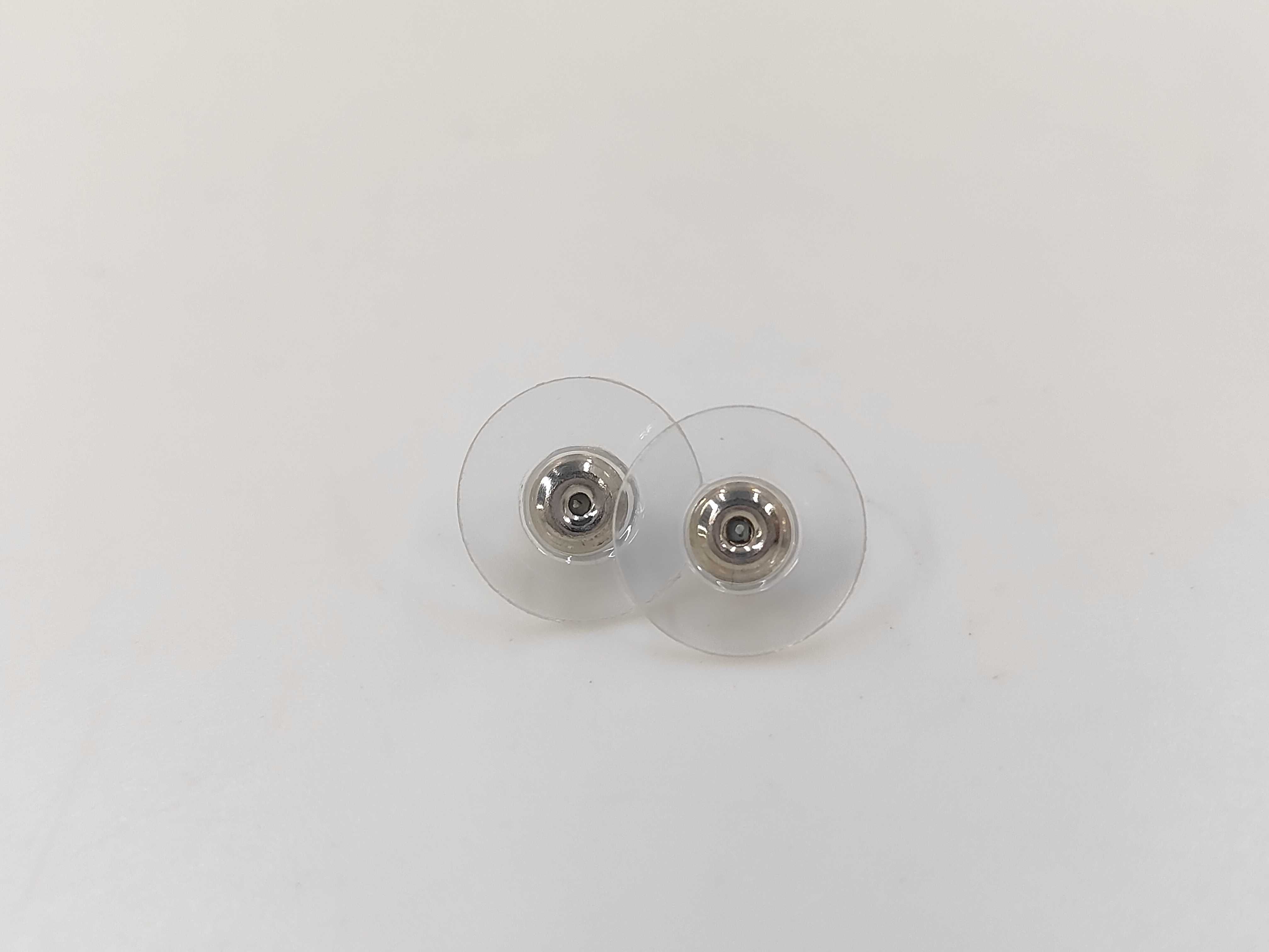 A18V Coco Mark Rhinestone Earrings, Silver Earrings — view 5