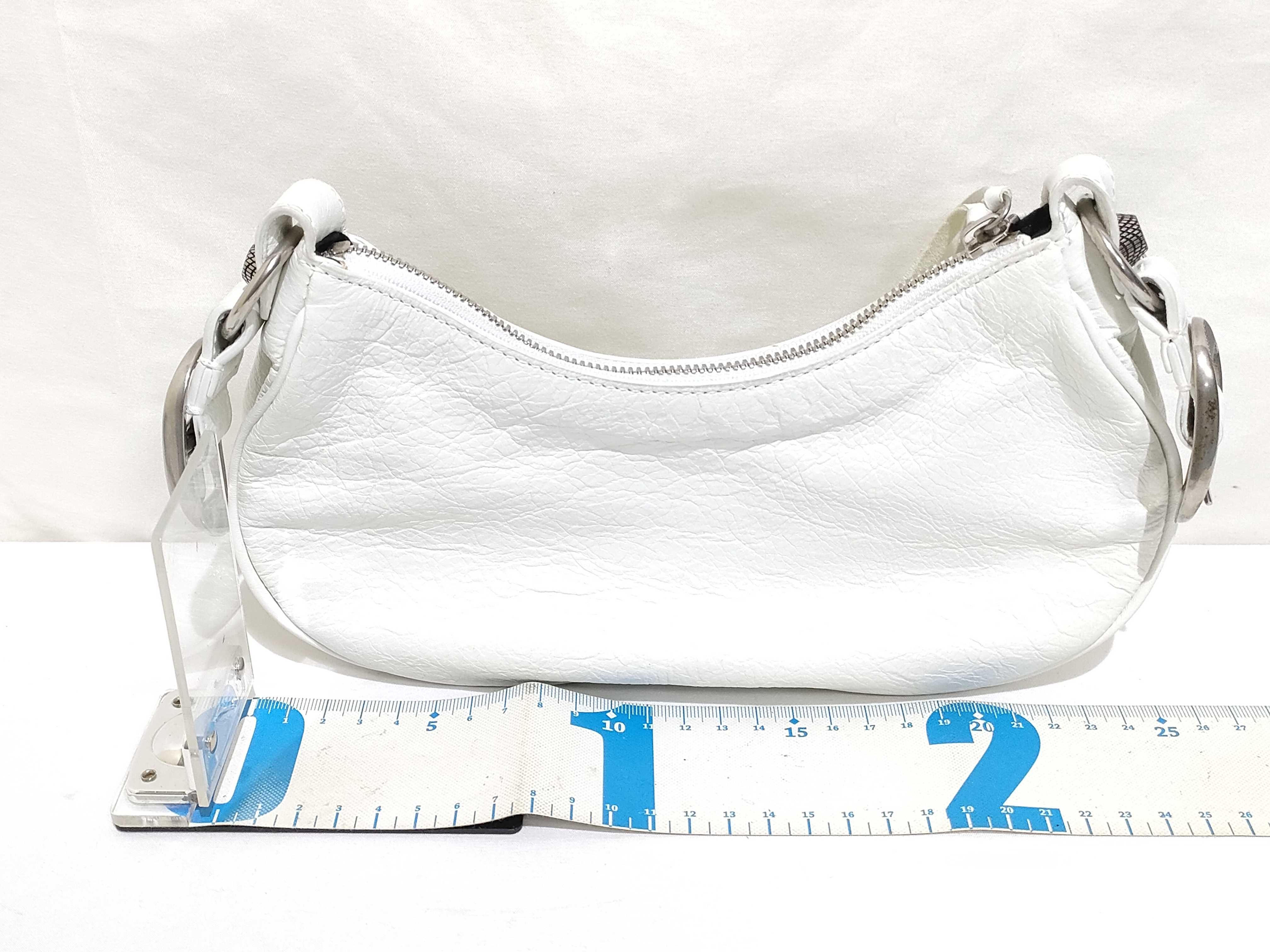 Lucagol Shoulder Bag Leather White Shoulder Bag — view 2