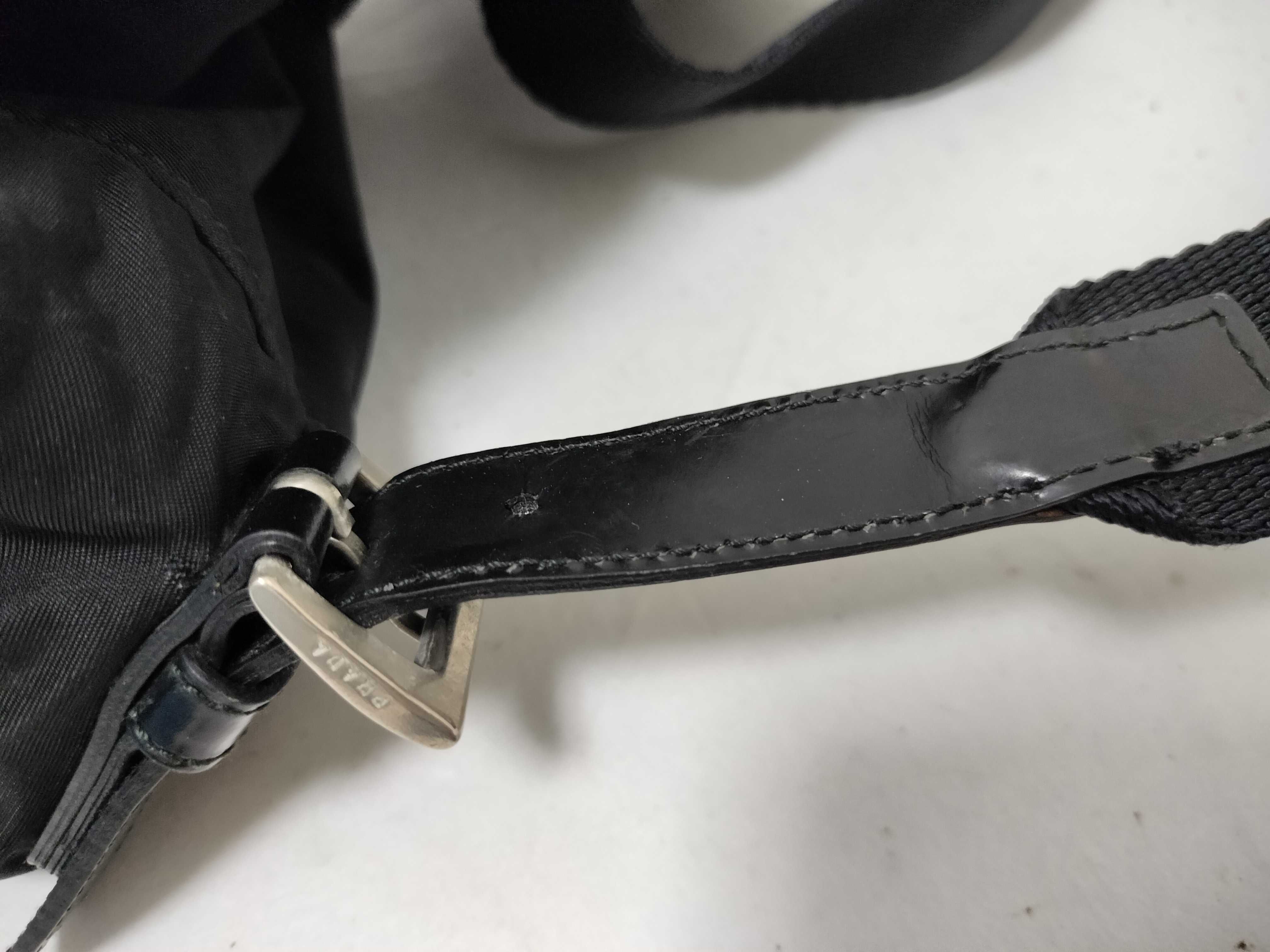 nylon prada triangle logo backpack testu rucksack — view 13