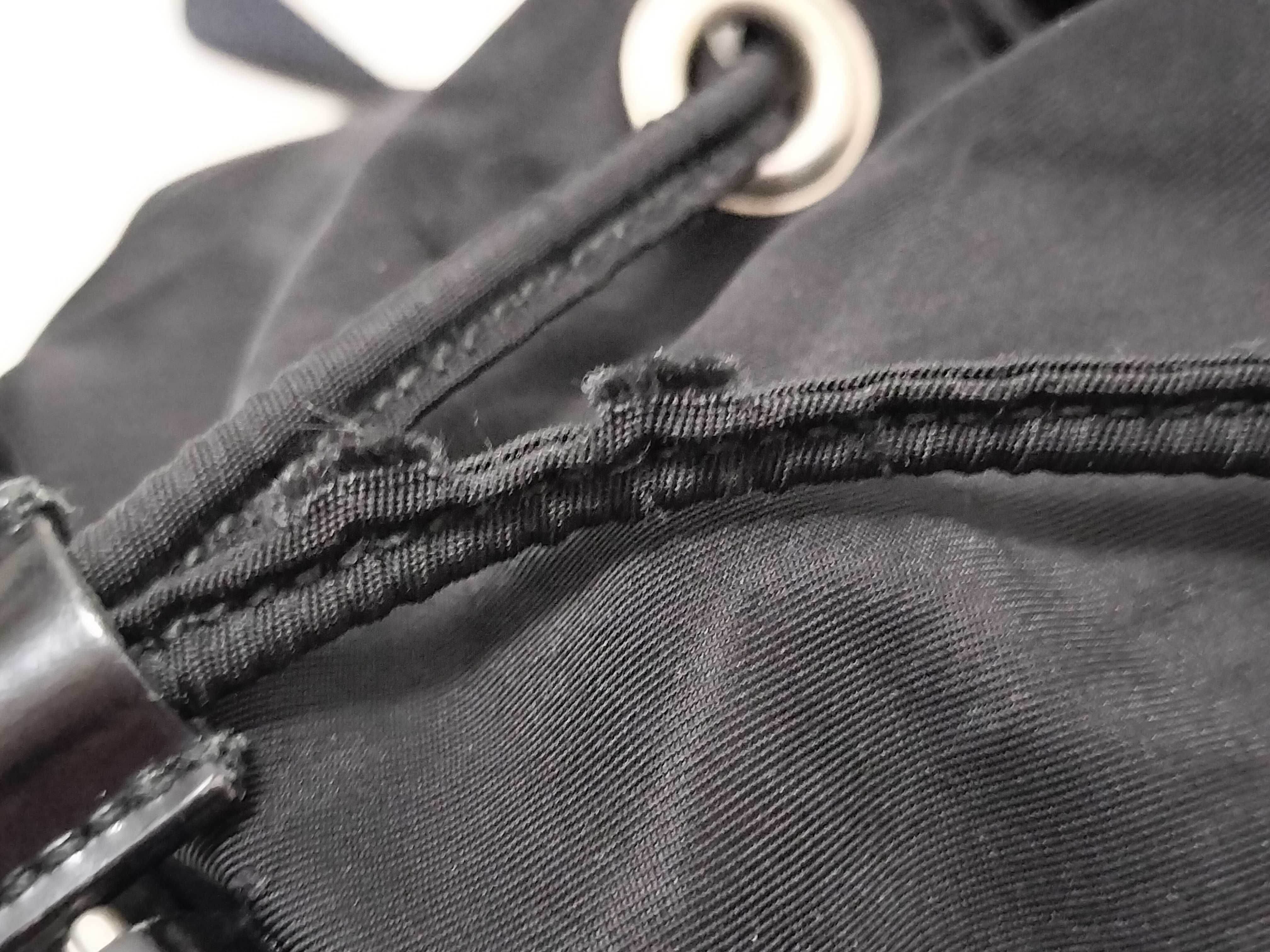 nylon prada triangle logo backpack testu rucksack — view 15