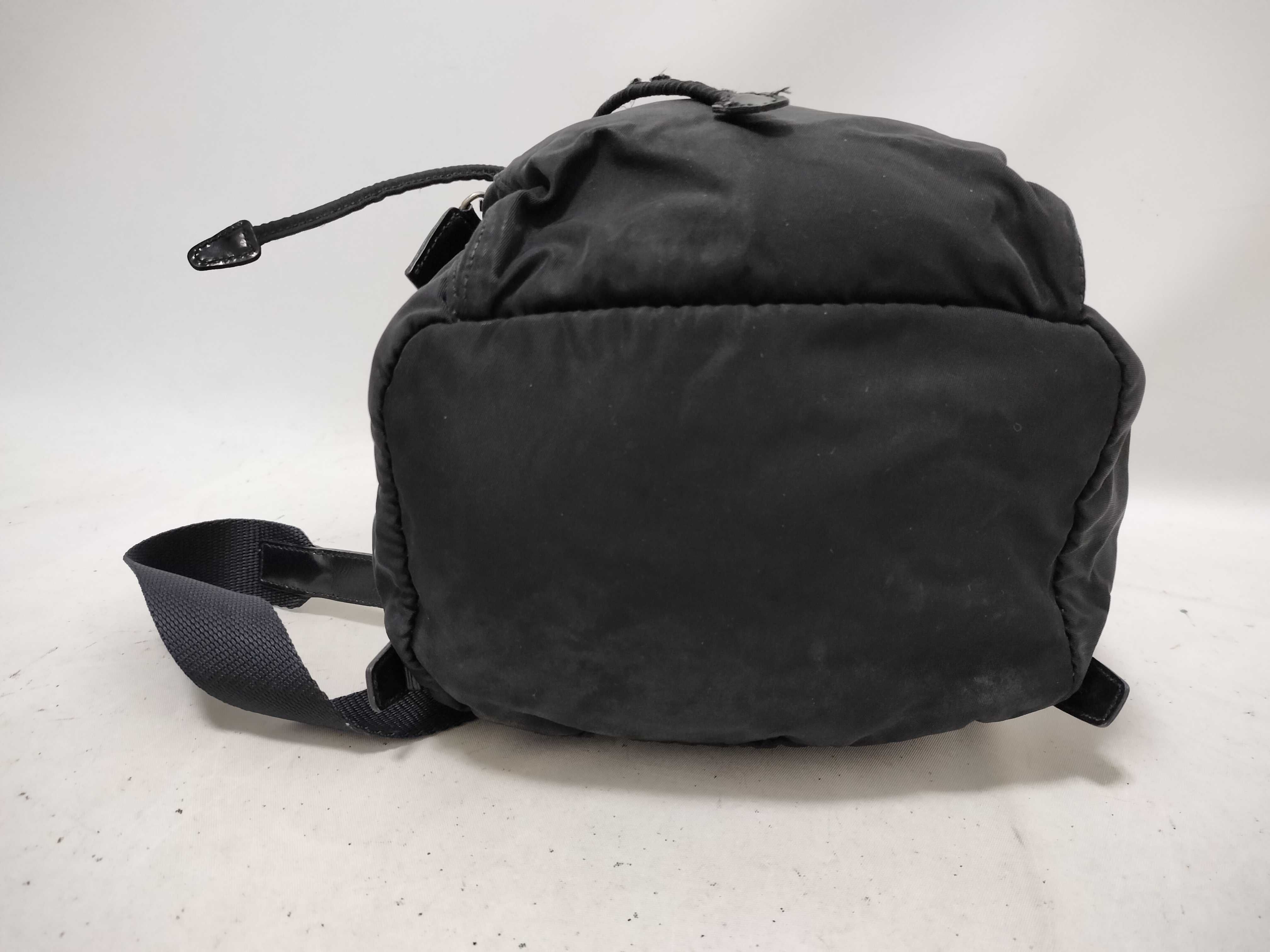 nylon prada triangle logo backpack testu rucksack — view 7