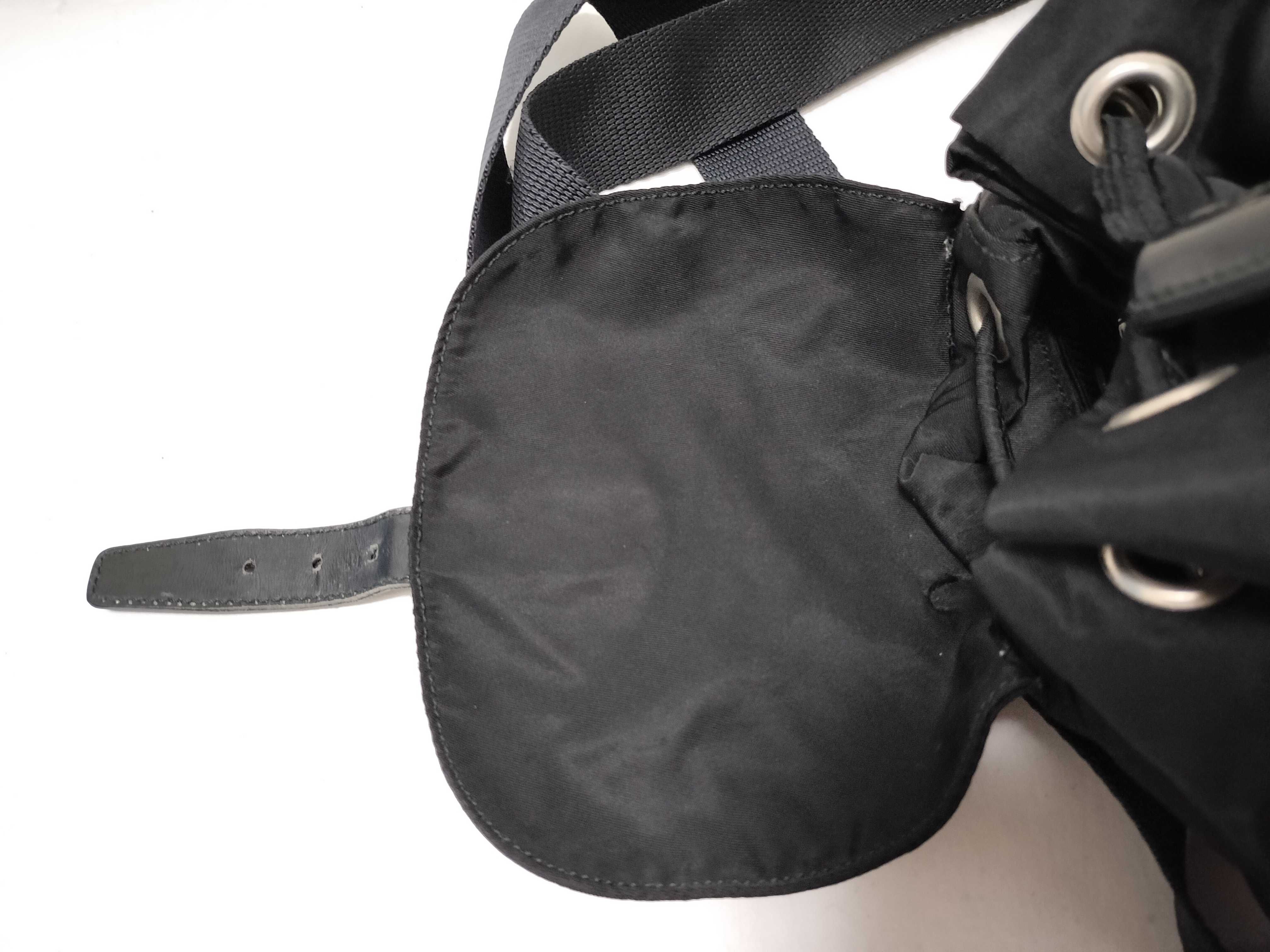 nylon prada triangle logo backpack testu rucksack — view 8
